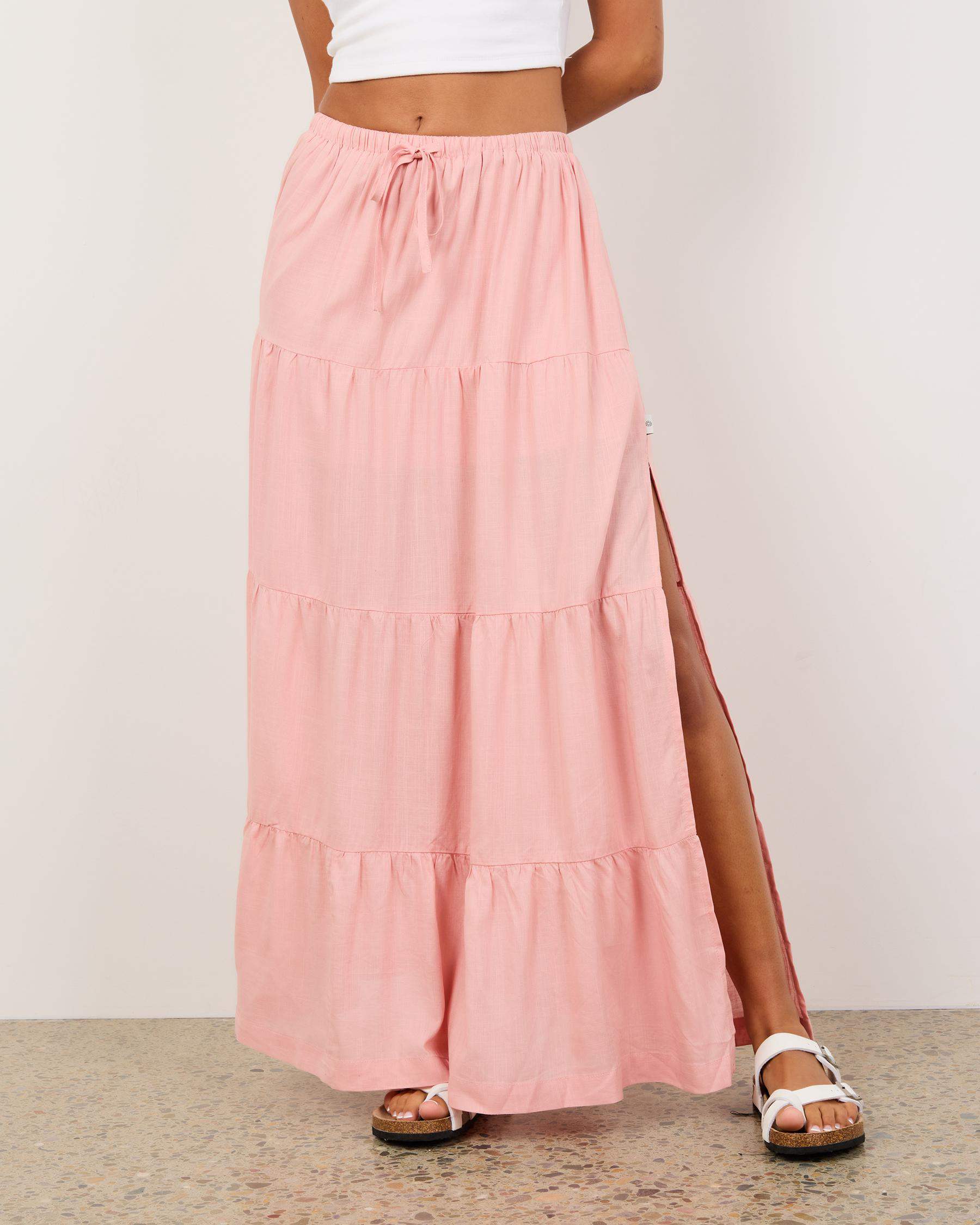 Classic Tiered Maxi Skirt