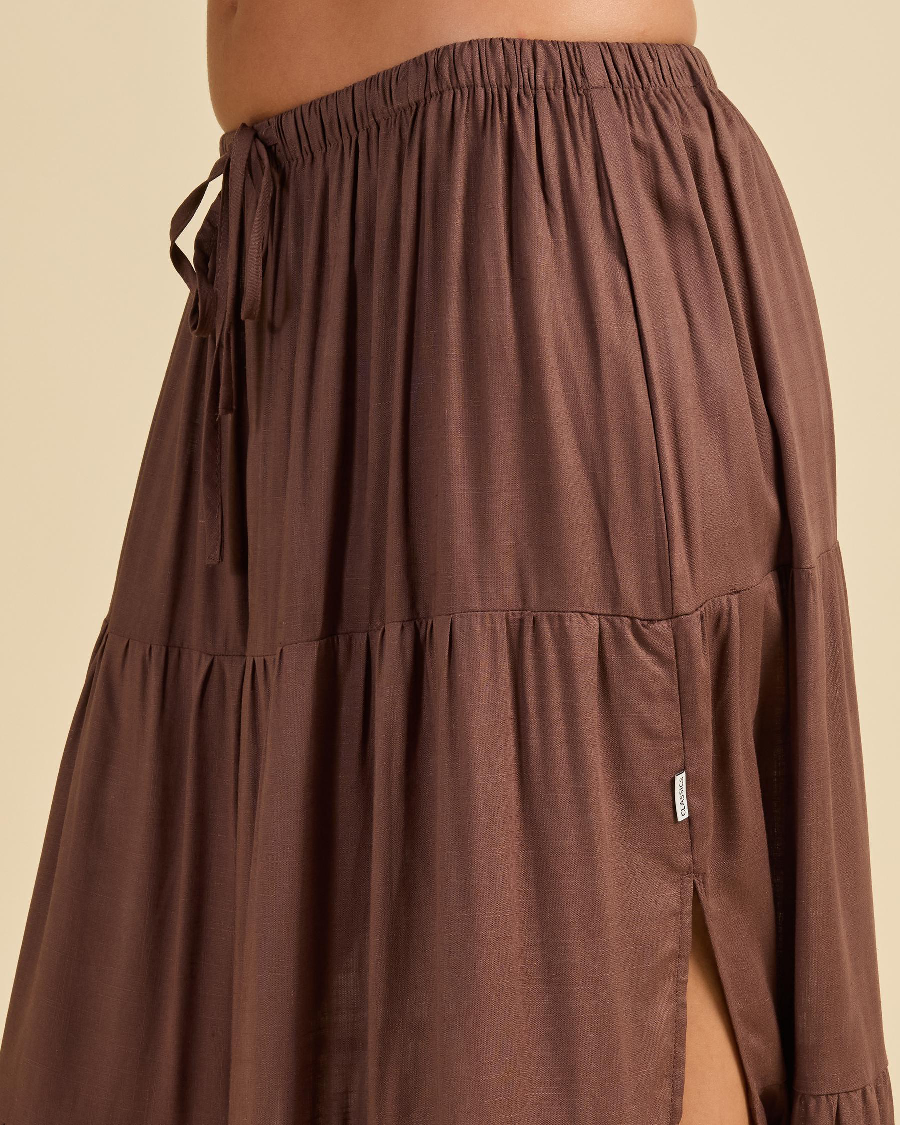 Classic Tiered Maxi Skirt