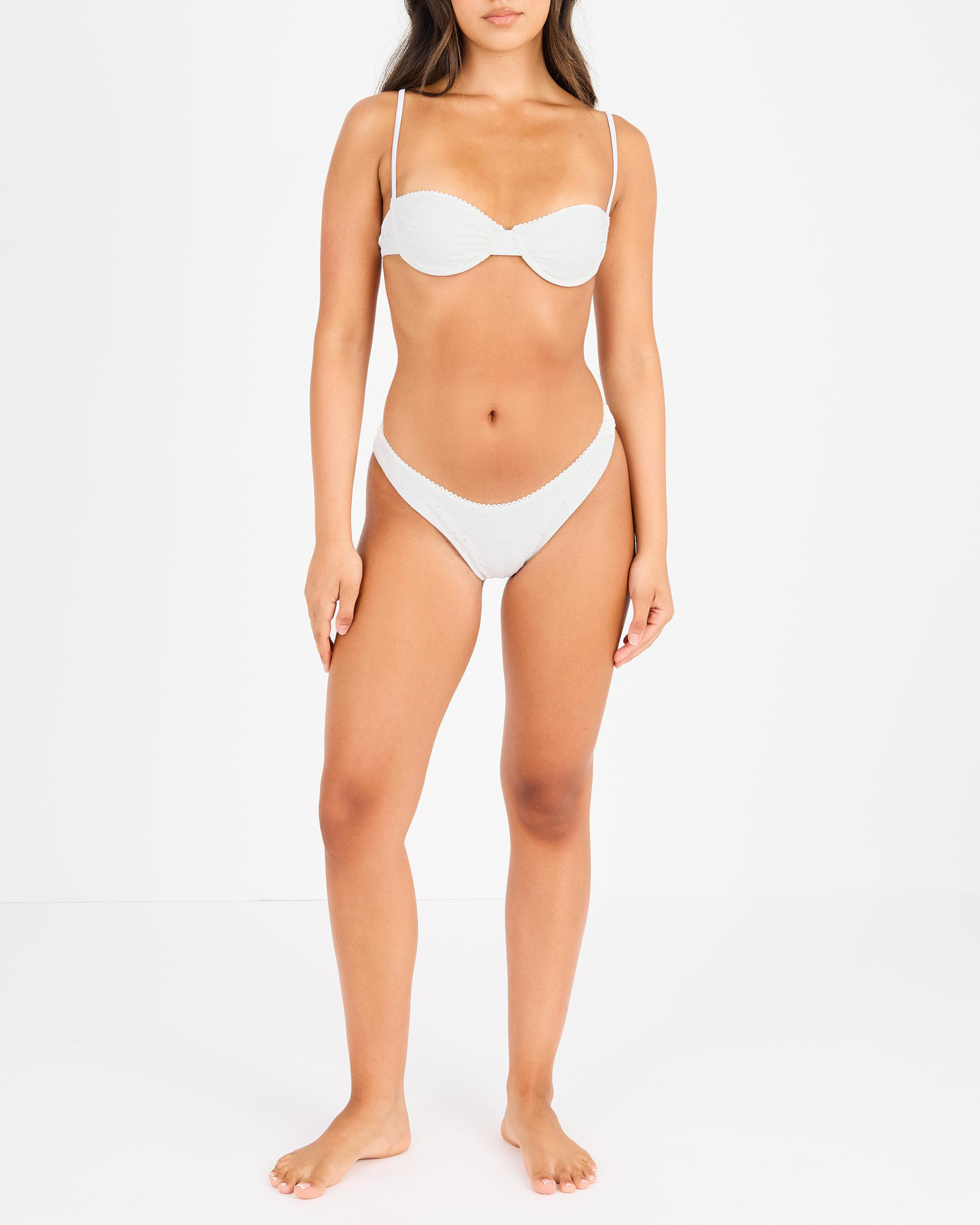 Brighton Eyelet Pico Underwire Bikini Top