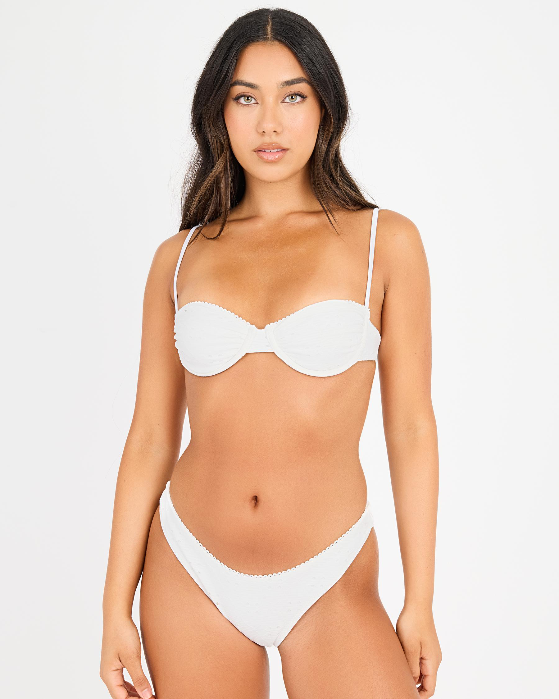 Brighton Eyelet Pico High Cut Bikini Bottom