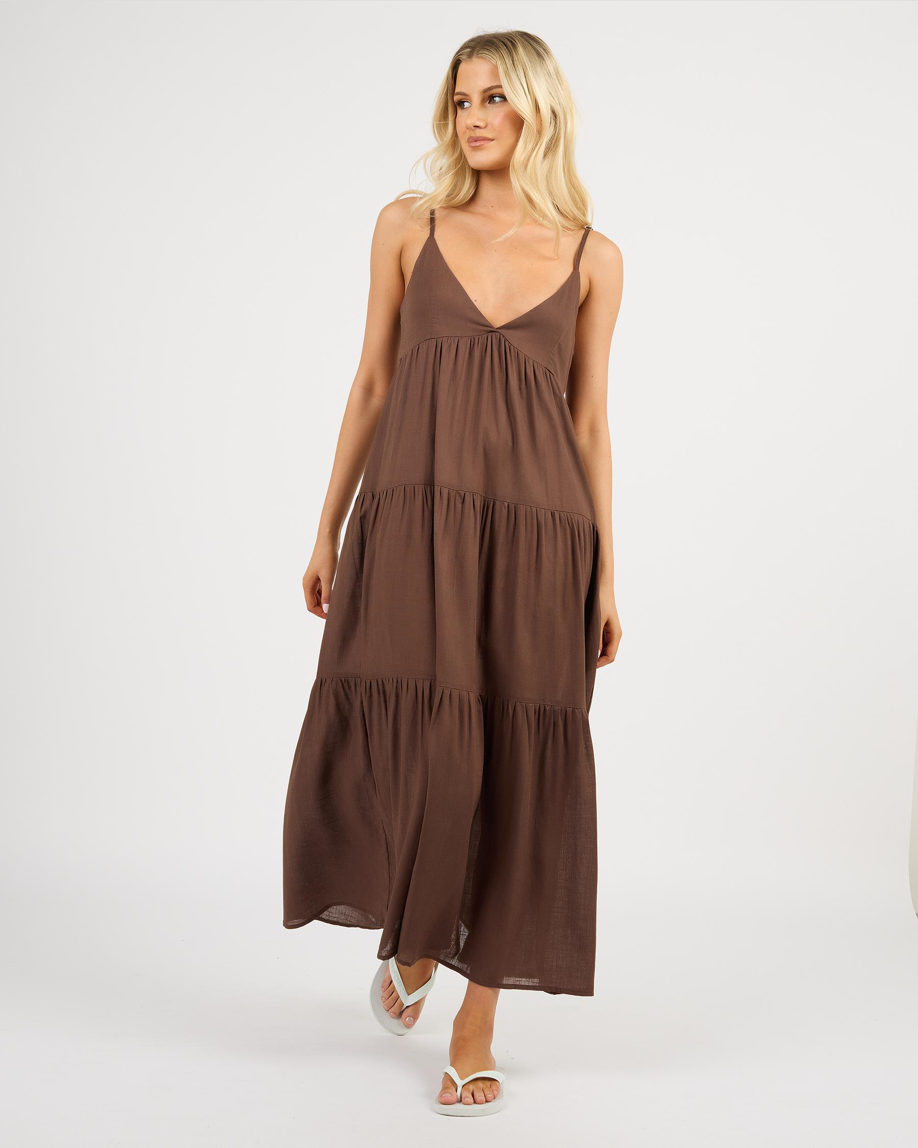 Classic Tiered Midi Dress