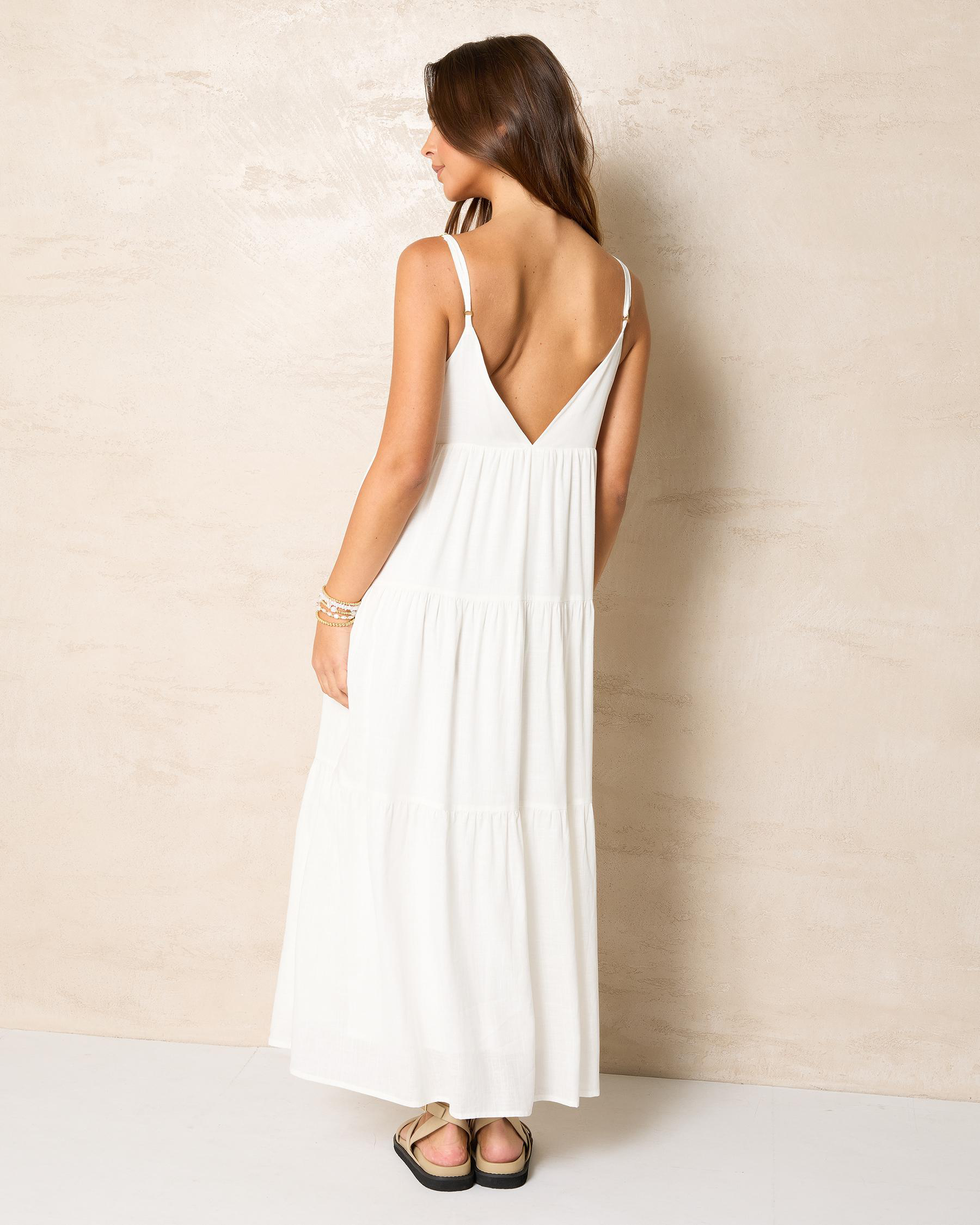 Classic Tiered Midi Dress