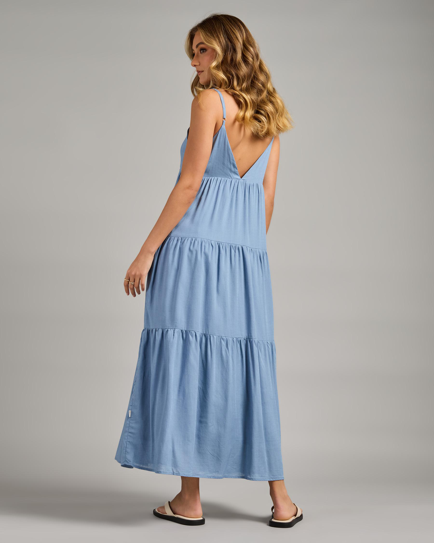 Classic Tiered Midi Dress