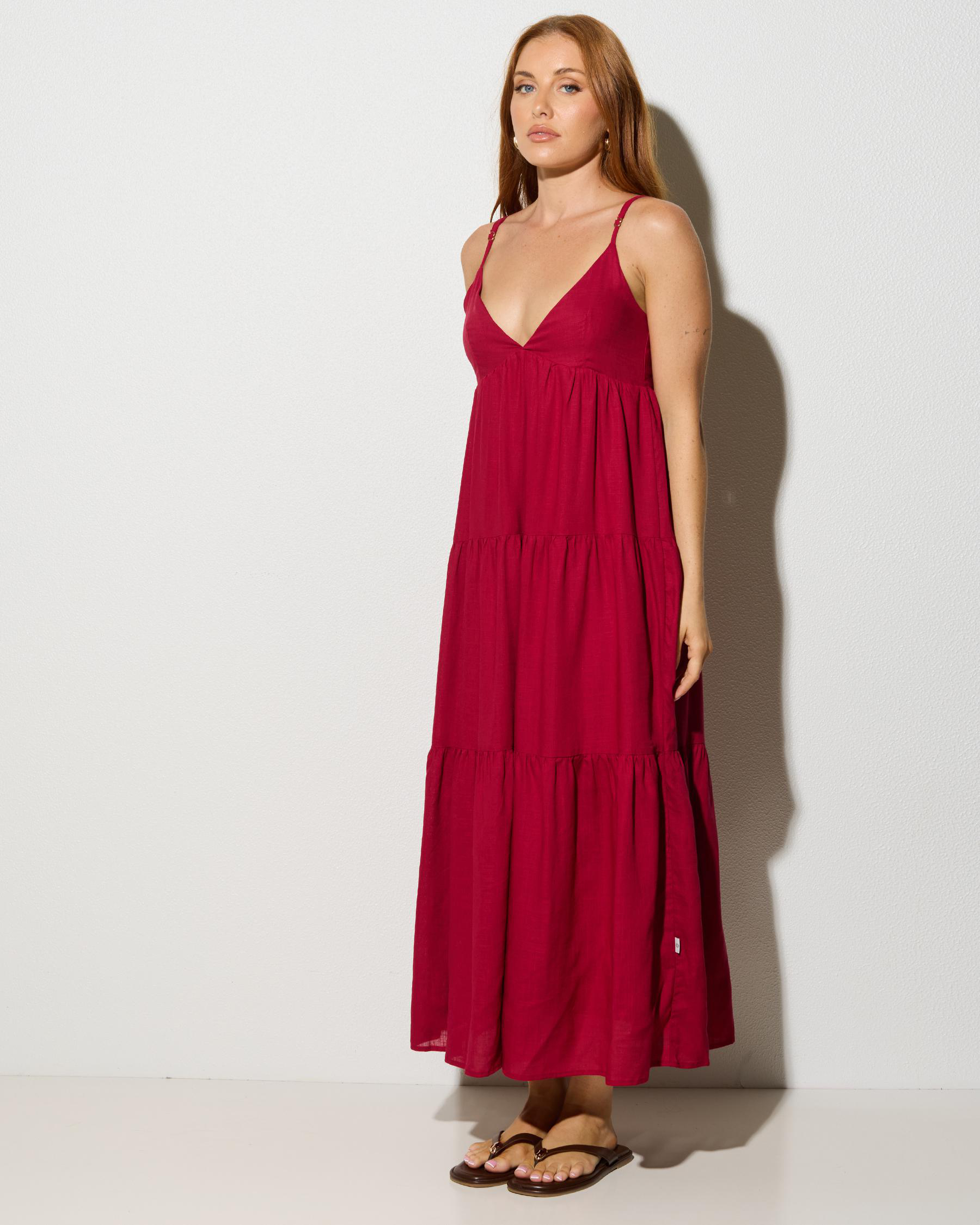 Classic Tiered Midi Dress