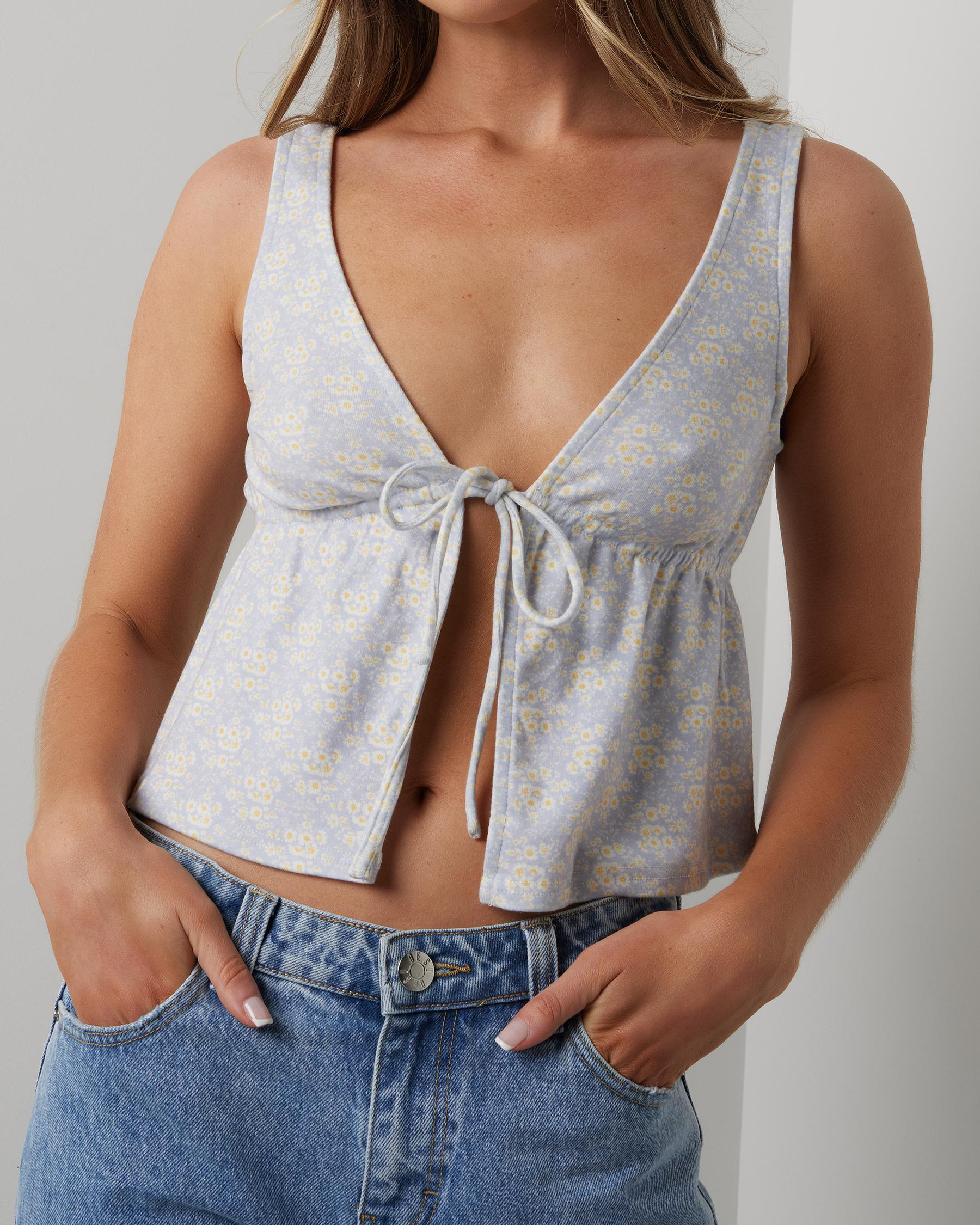 Moana Tie Front Top