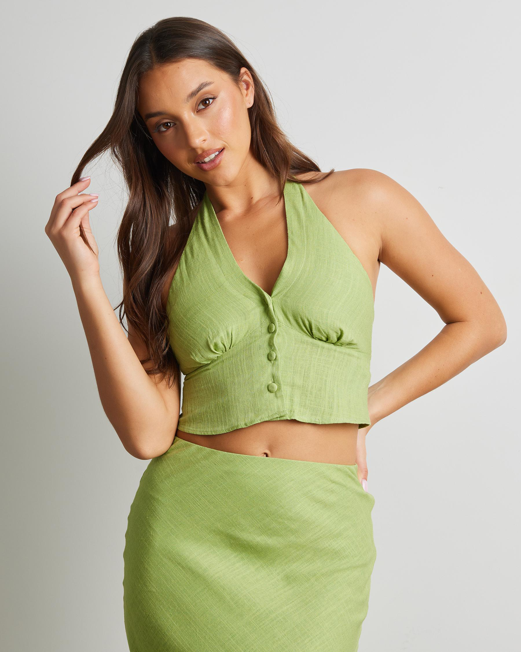 Tayla Button Halter