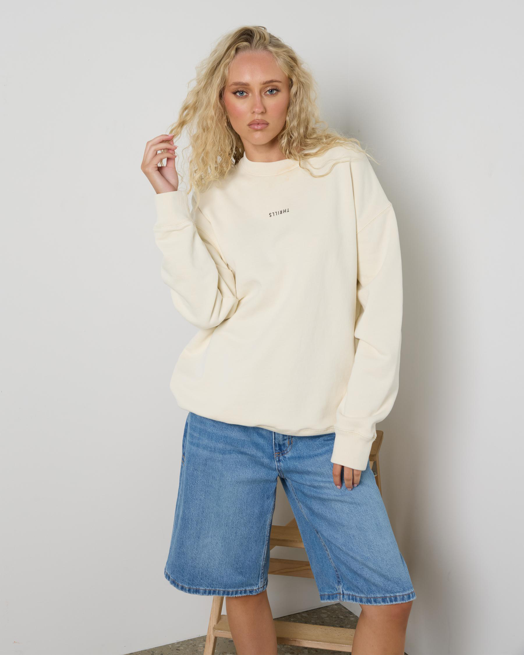 Minimal Thrills Slouch Crew Sweatshirt