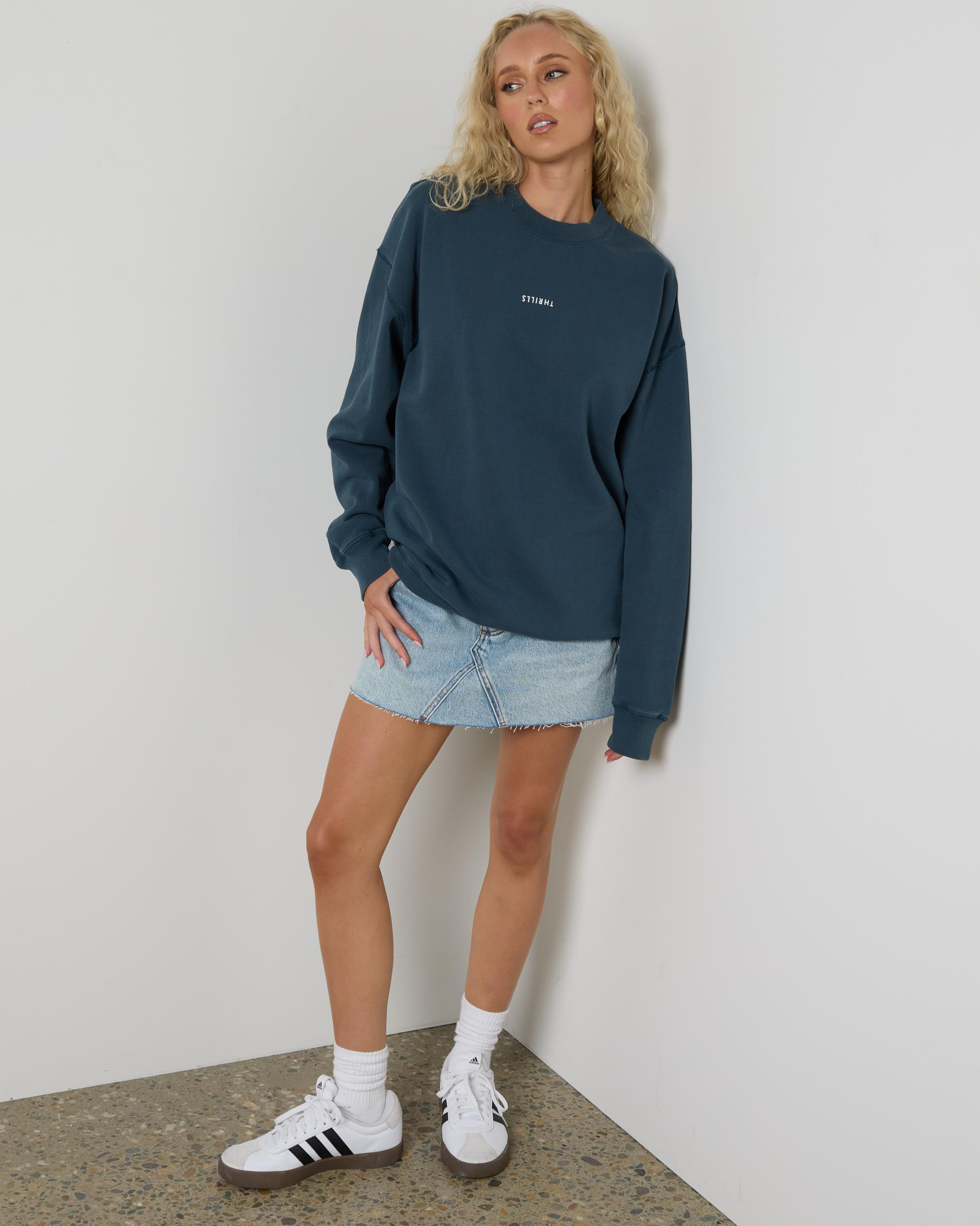 Minimal Thrills Slouch Crew Sweatshirt