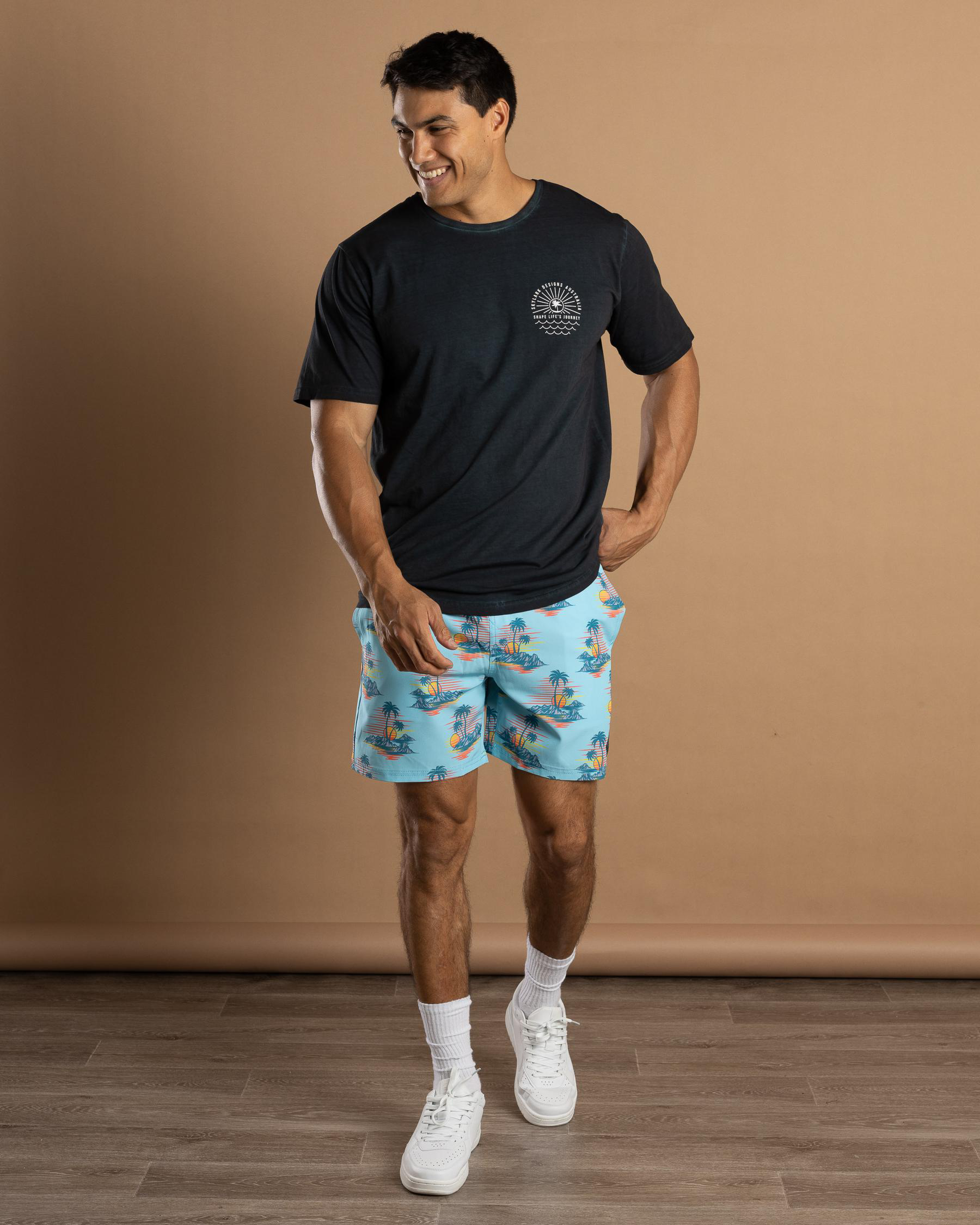 Vice Elastic Waist Shorts