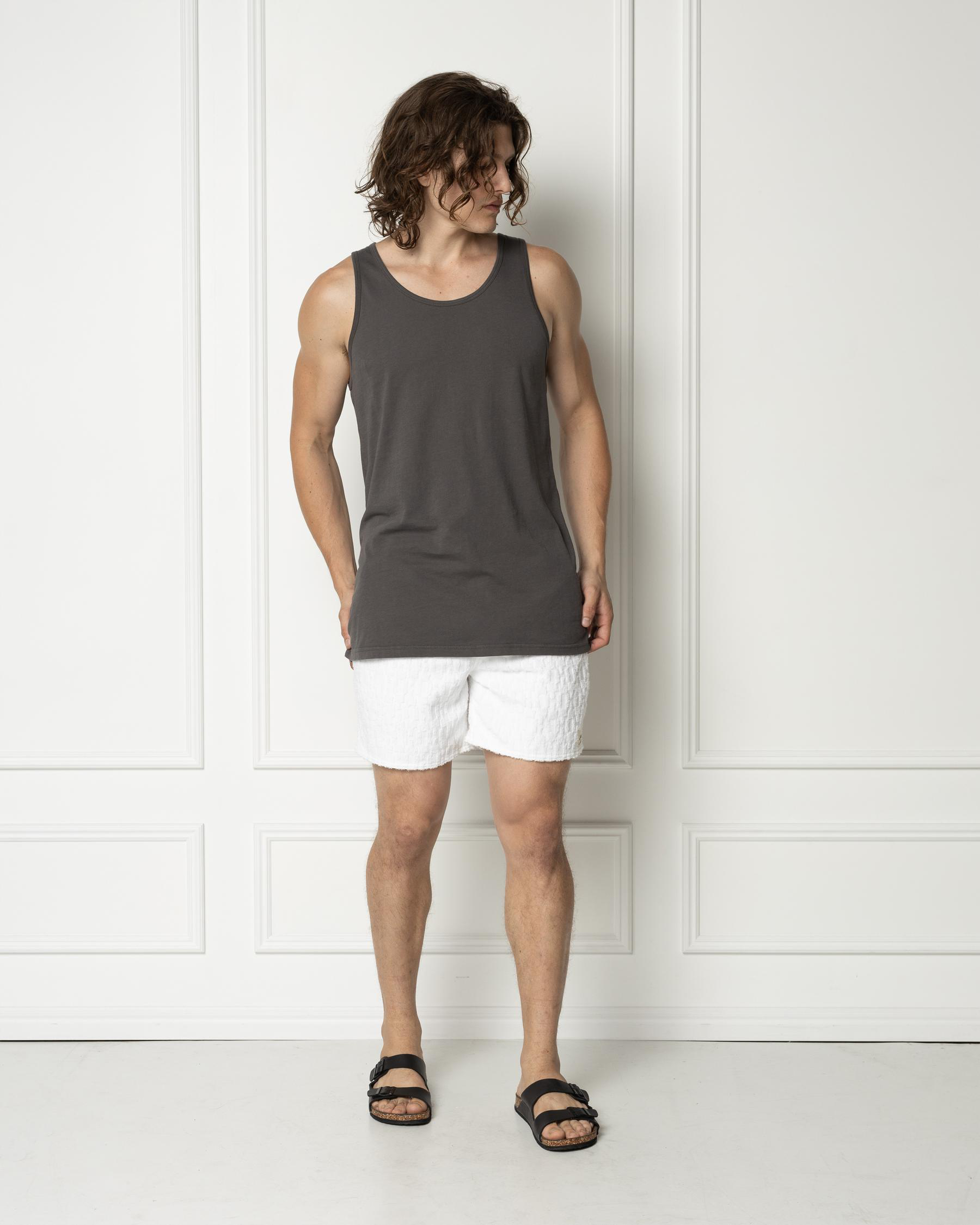 Terry Elastic Waist Shorts