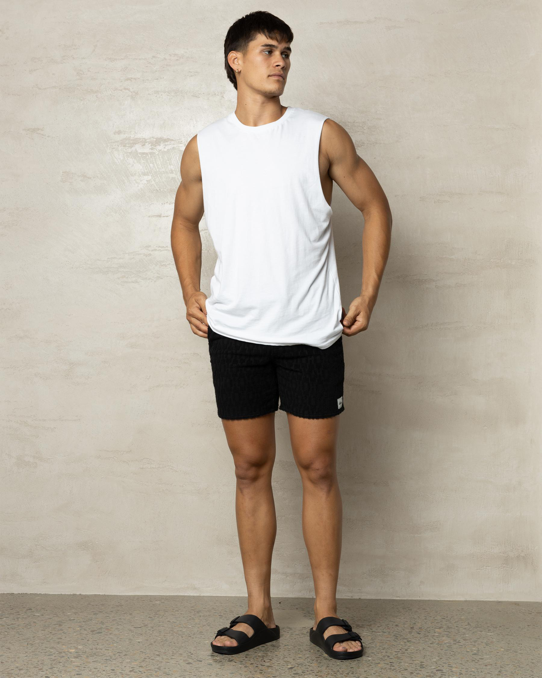 Terry Elastic Waist Shorts