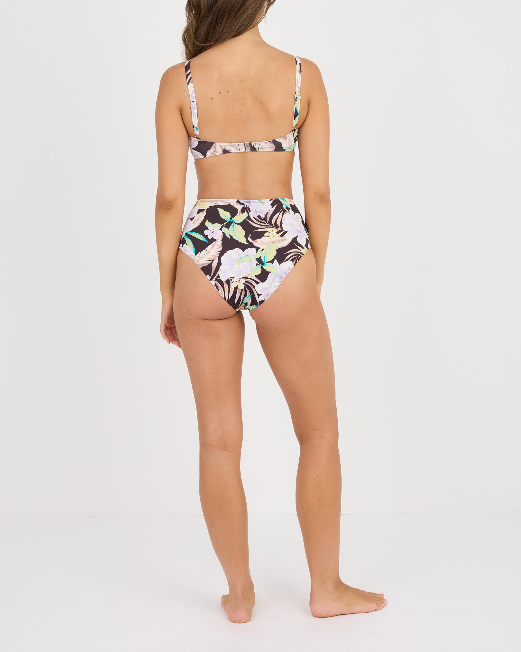 Shadow Tropic High Waisted Retro Bikini Bottom