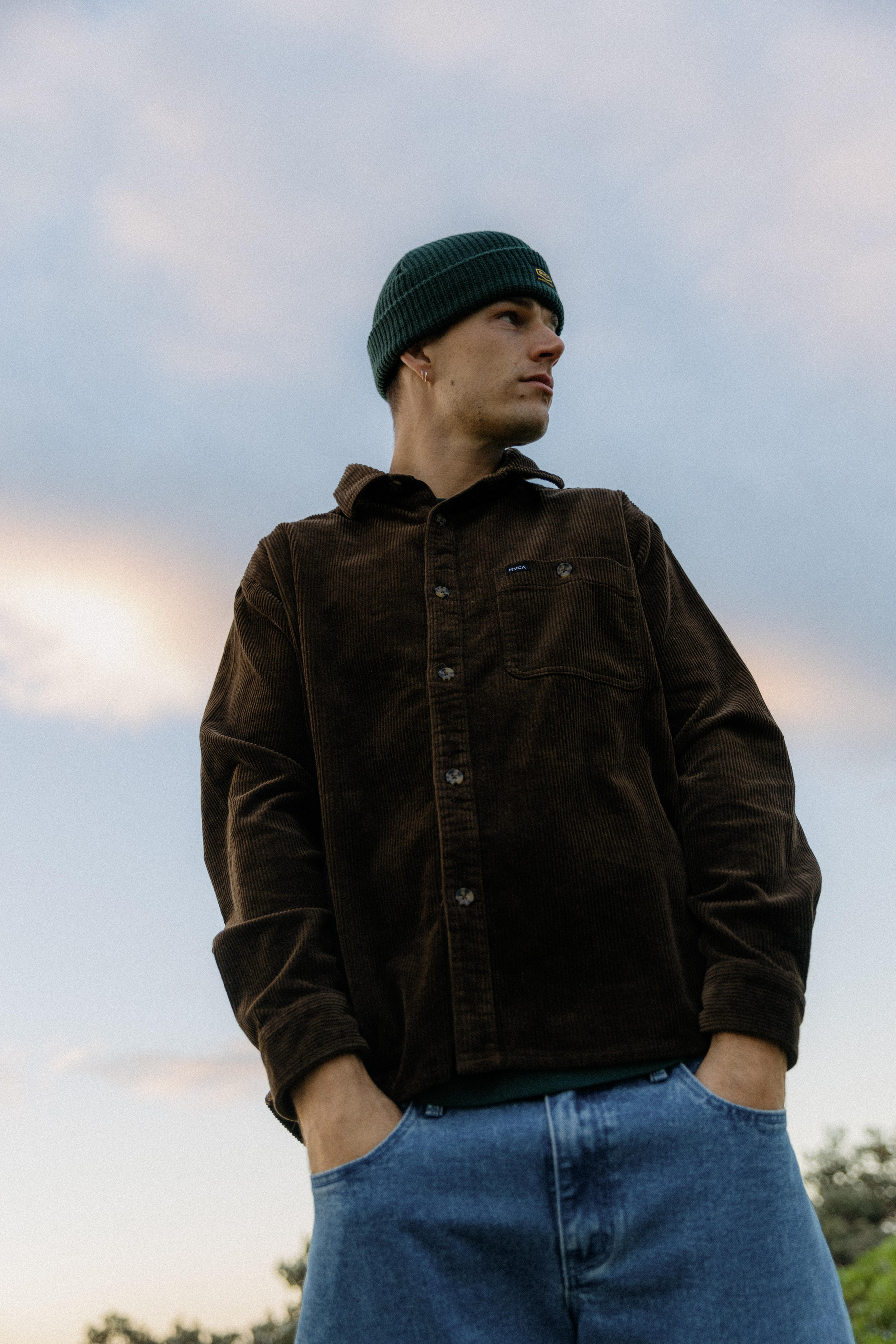 Wide Load Cord Long Sleeve Shirt