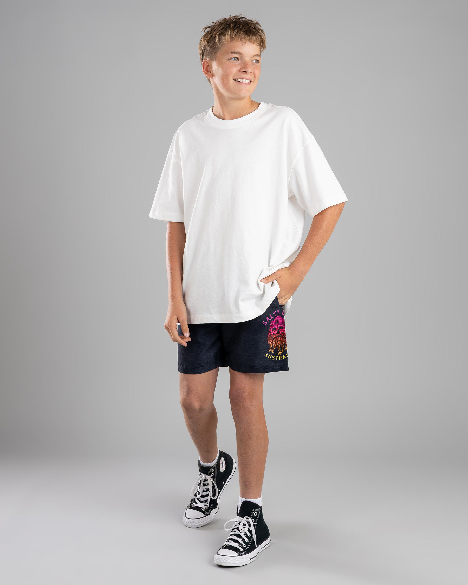 Captain Elastic Waist Shorts