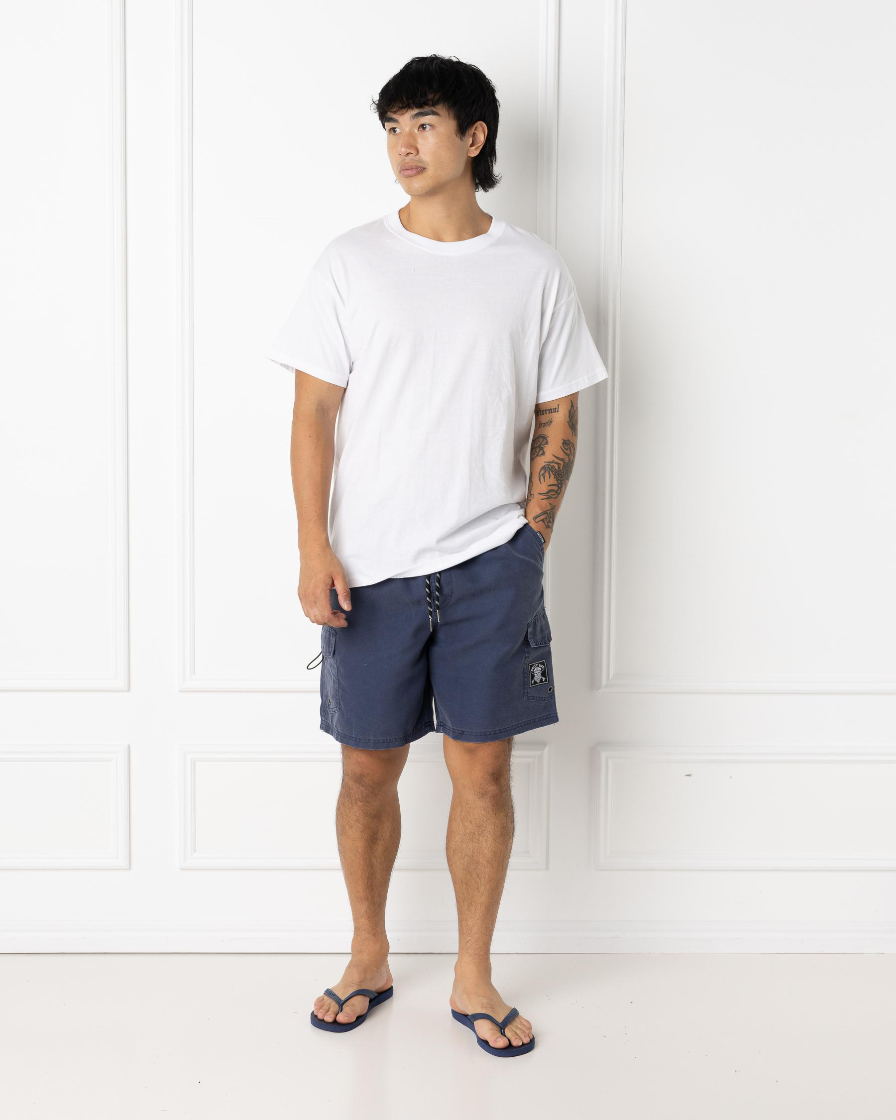 Oceanic Elastic Waist Shorts