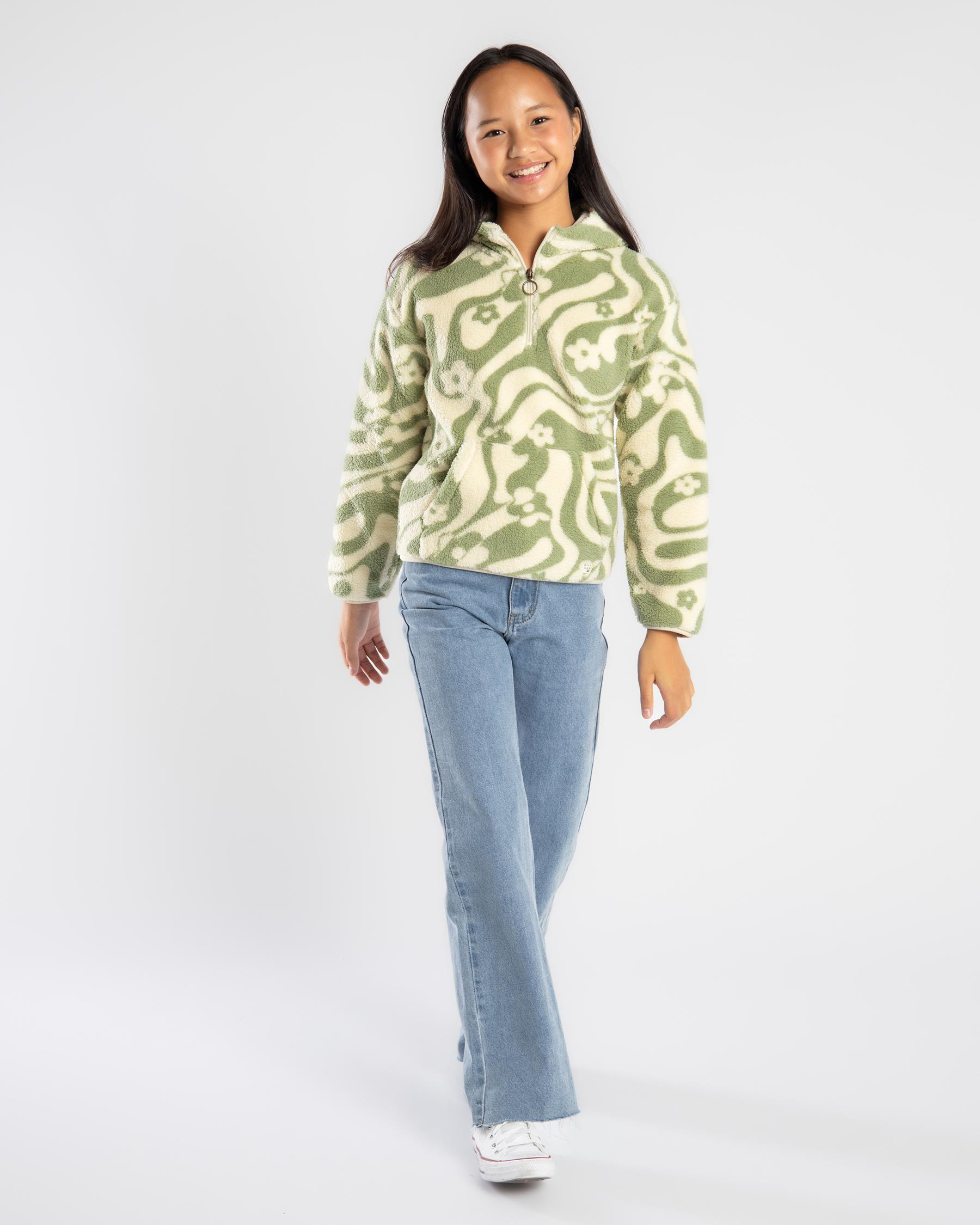 Girl's Just In Time Pullover Fleece