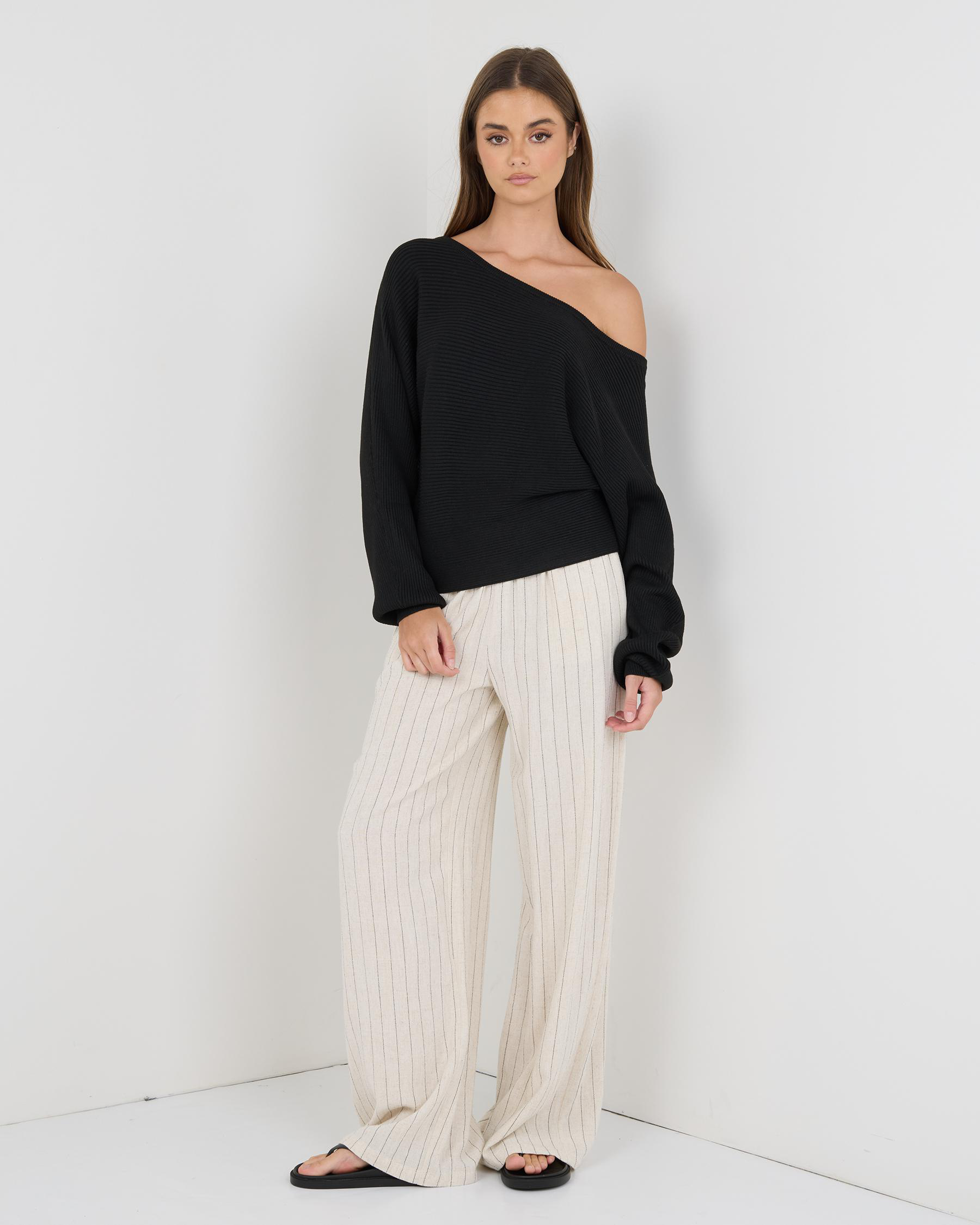 Ophelia Off Shoulder Knit Jumper