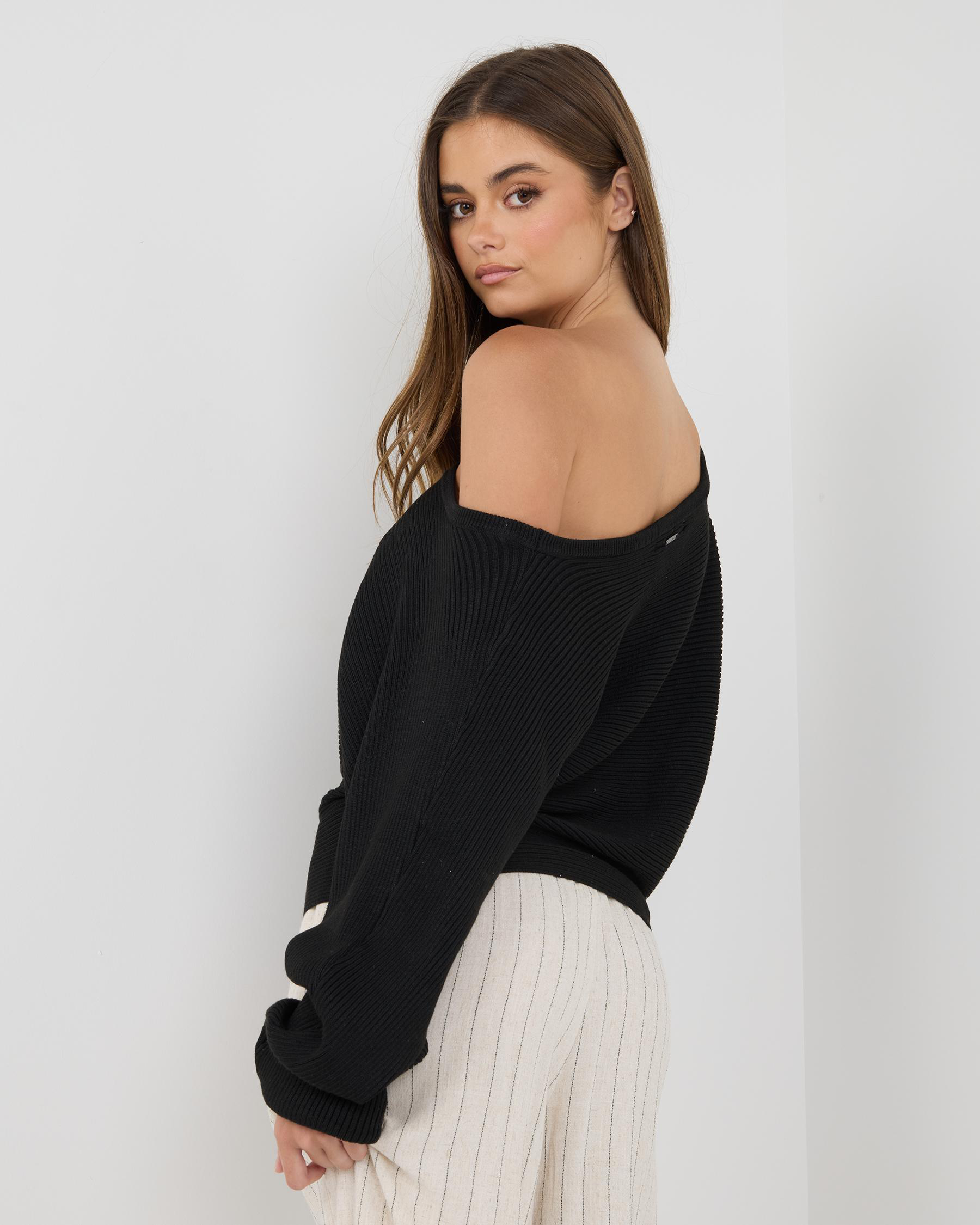 Ophelia Off Shoulder Knit Jumper