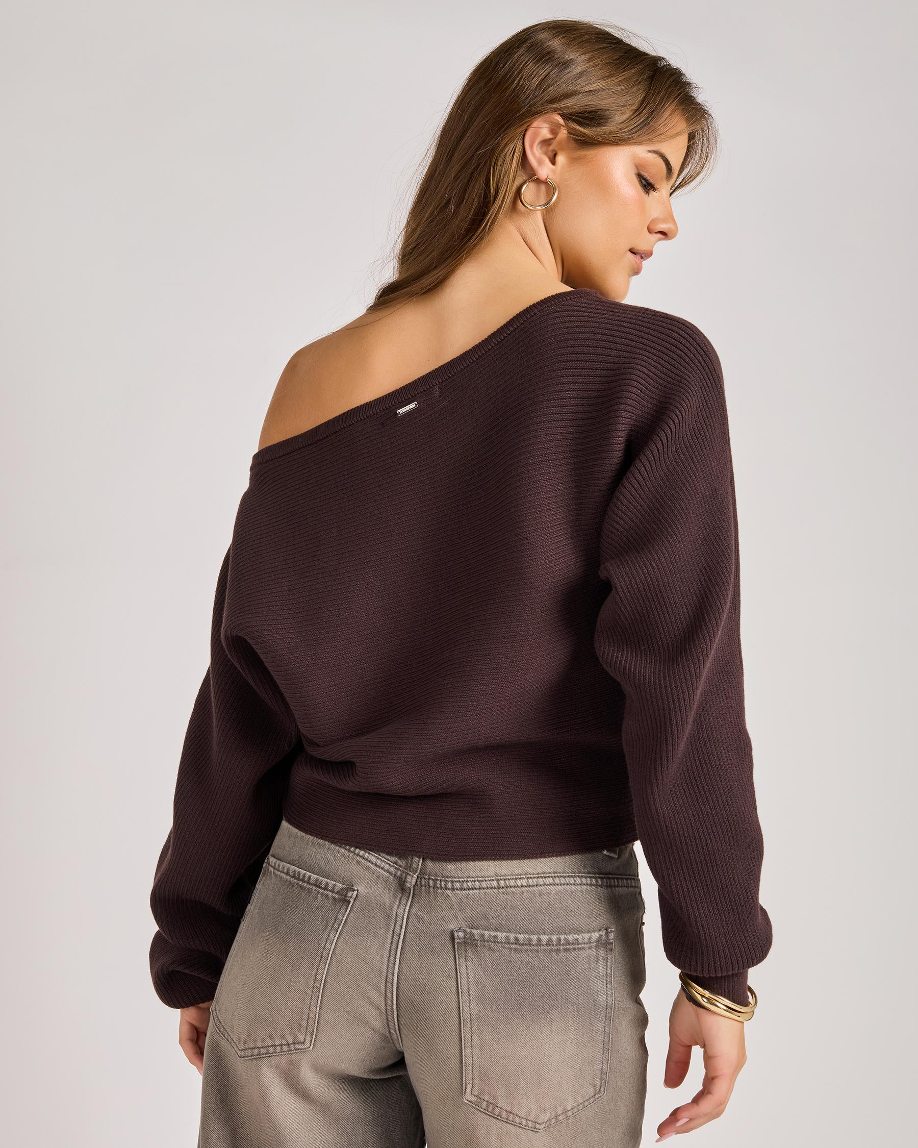 Ophelia Off Shoulder Knit Jumper
