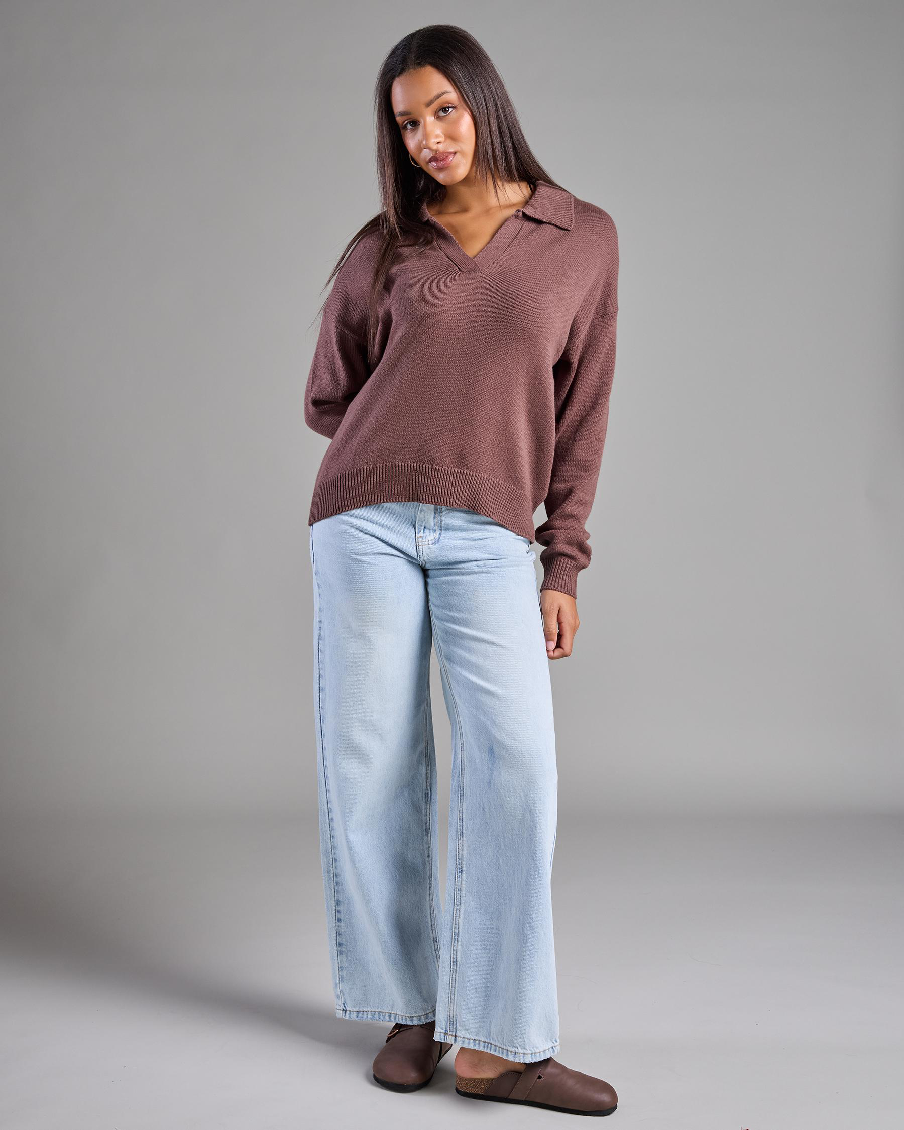 Anthea Polo Collar Knit Jumper