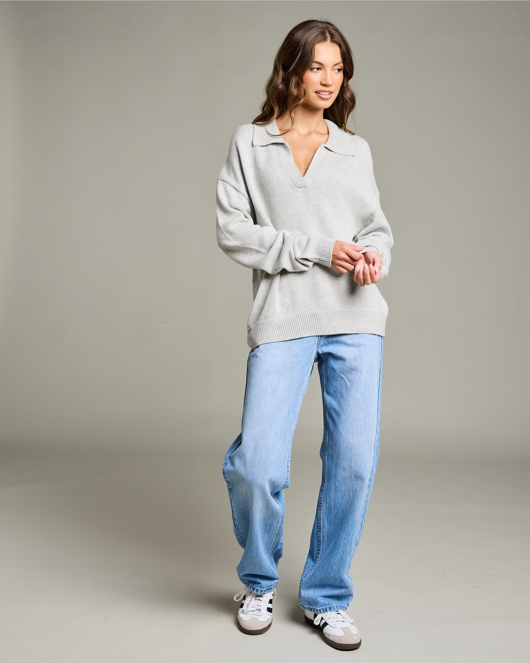 Anthea Polo Collar Knit Jumper