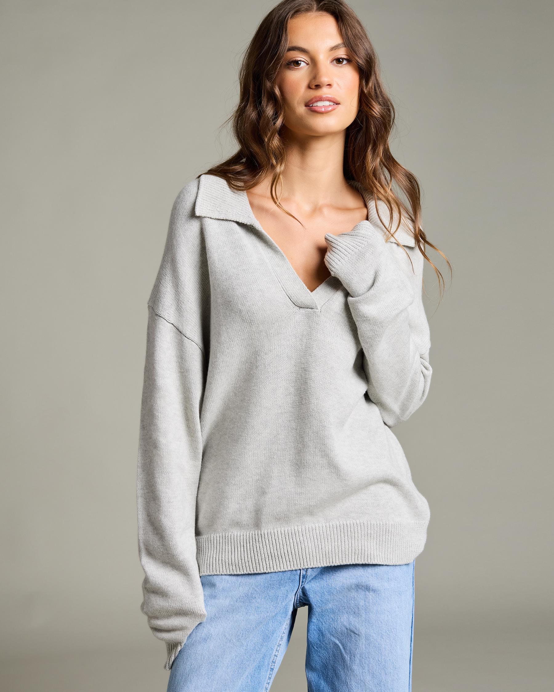 Anthea Polo Collar Knit Jumper