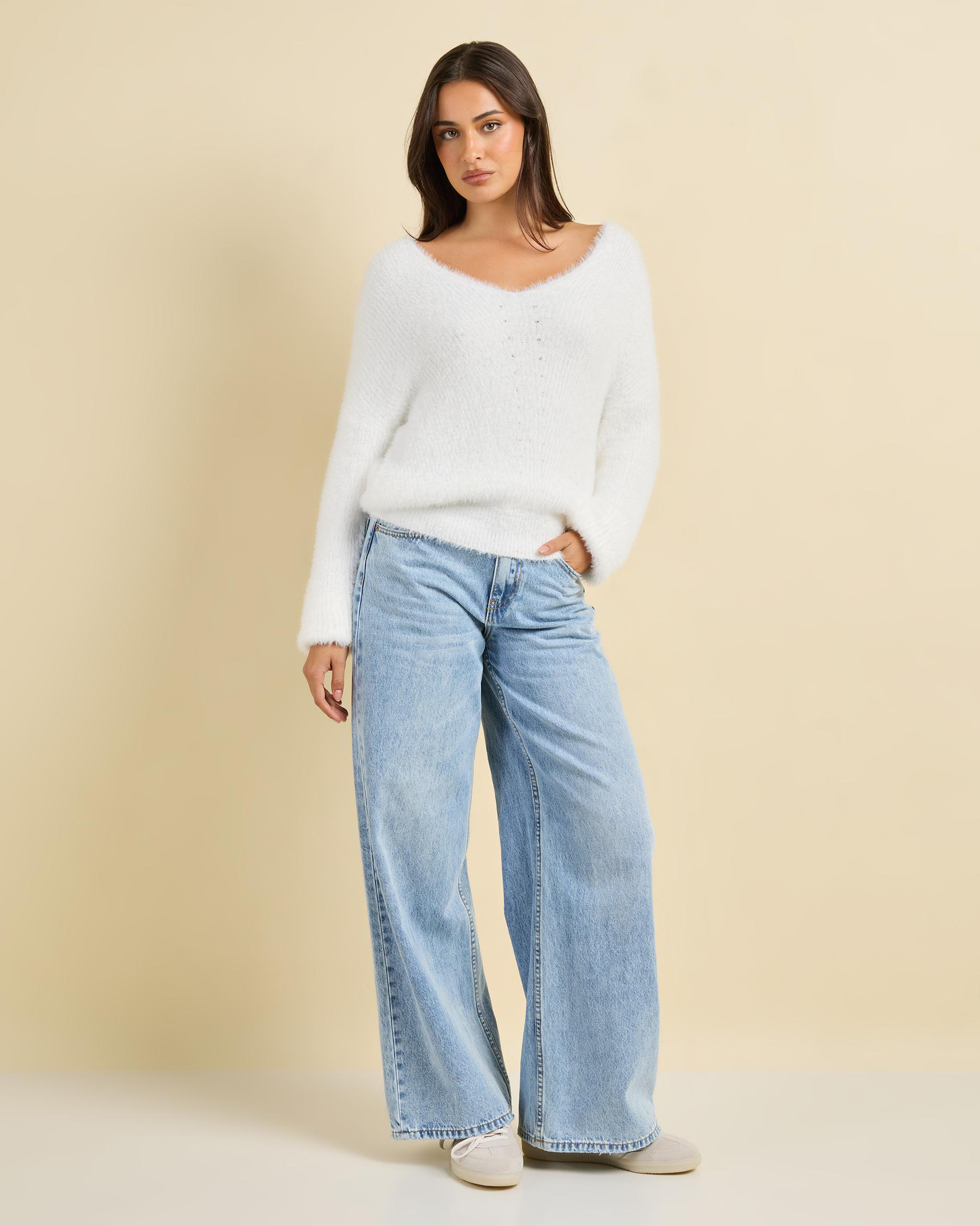 Amara V Neck Knit Jumper