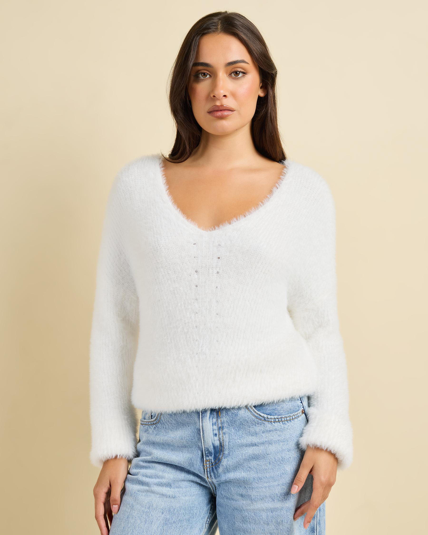 Amara V Neck Knit Jumper