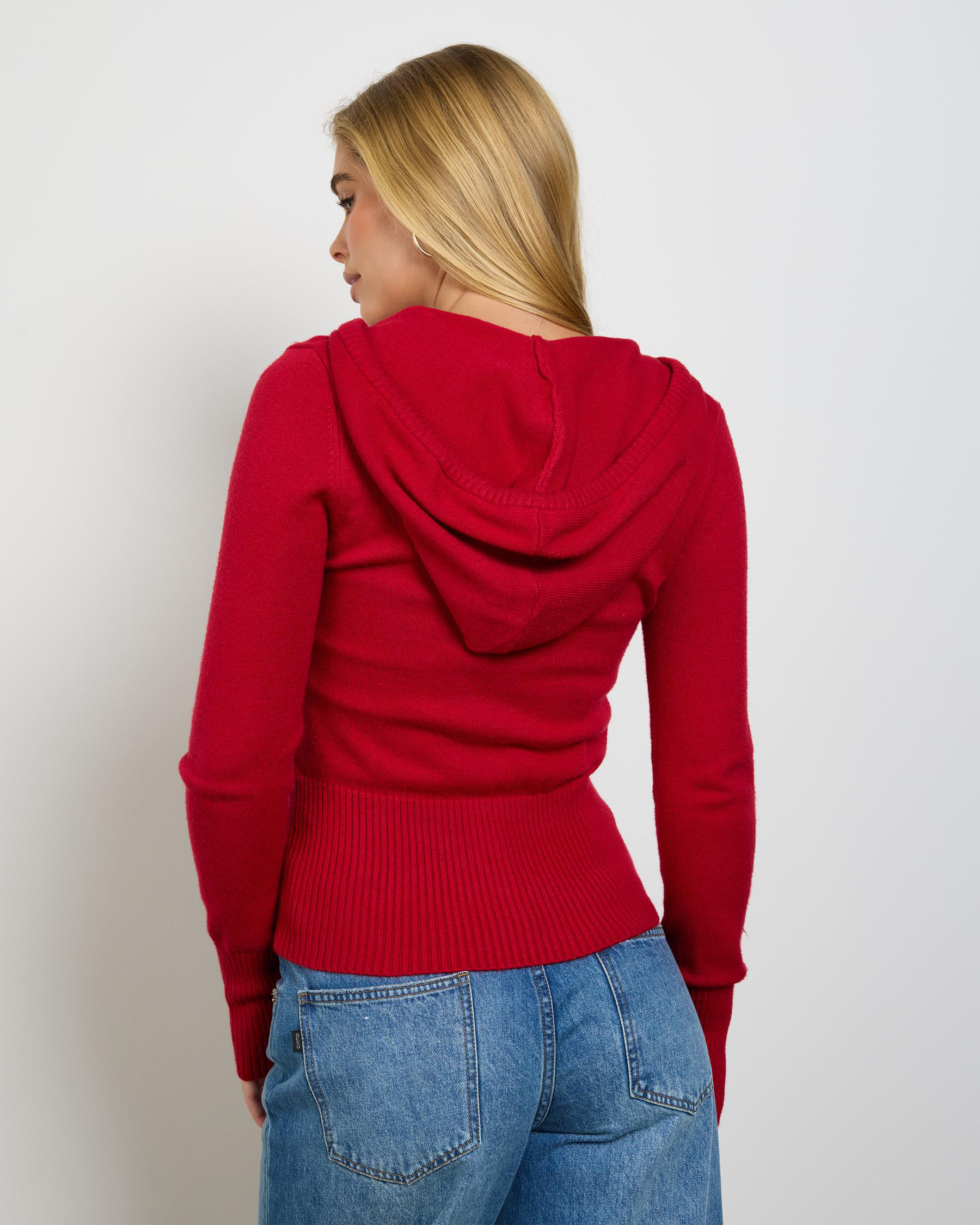 Cora Hooded Zip Knit Jumper