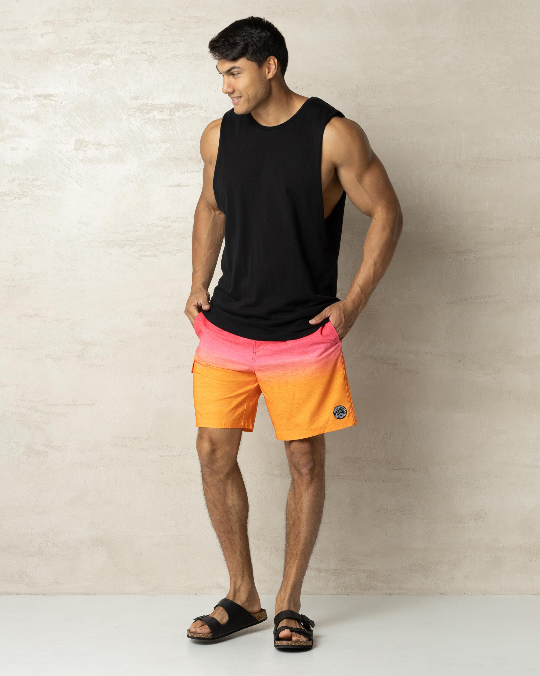 Beachfront Elastic Waist Shorts