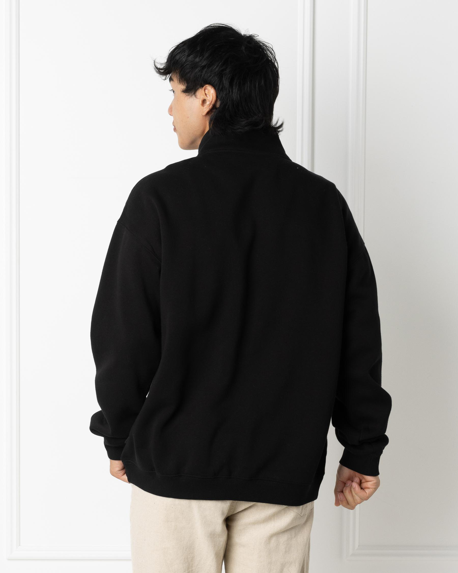 Pill Icon 1/4 Zip Crewneck Sweatshirt