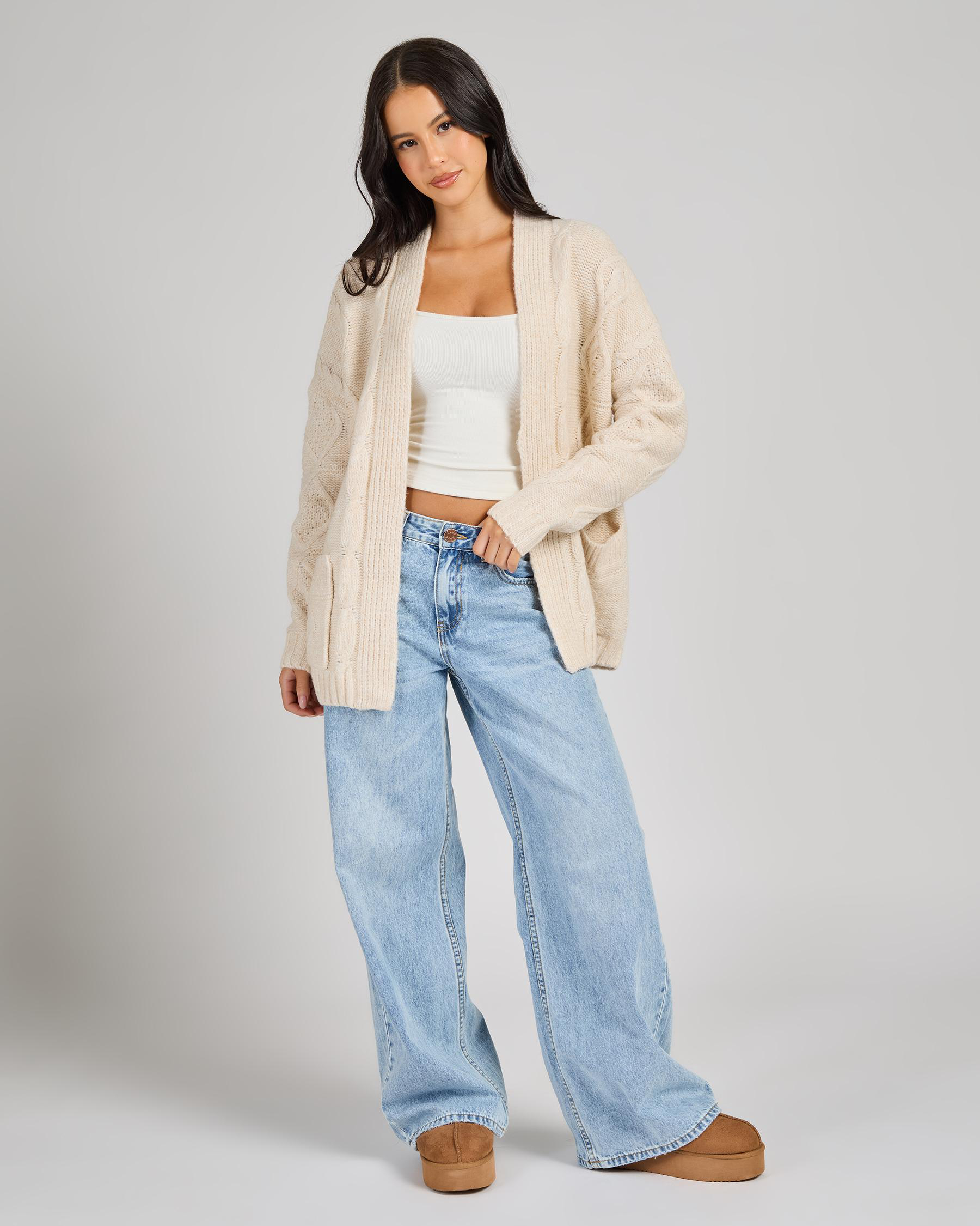 Eros Cable Knit Cardigan