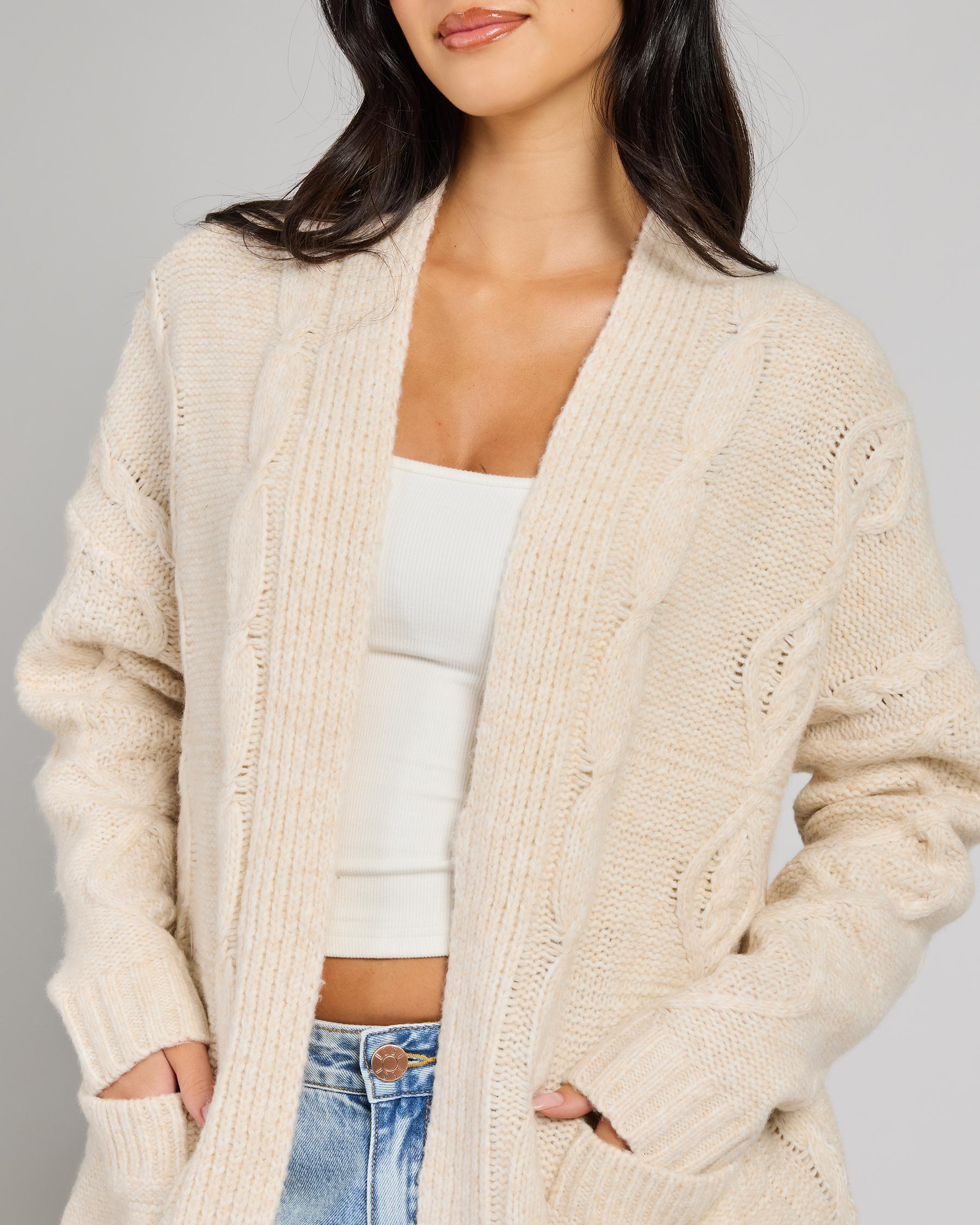 Eros Cable Knit Cardigan