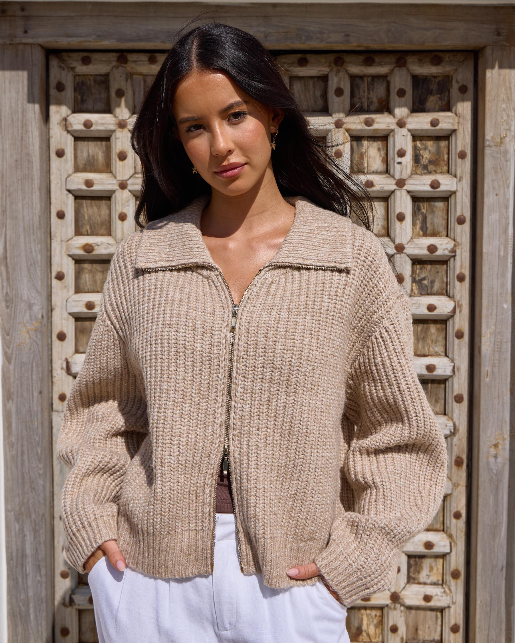 Zeus Double Zip Knit Jumper