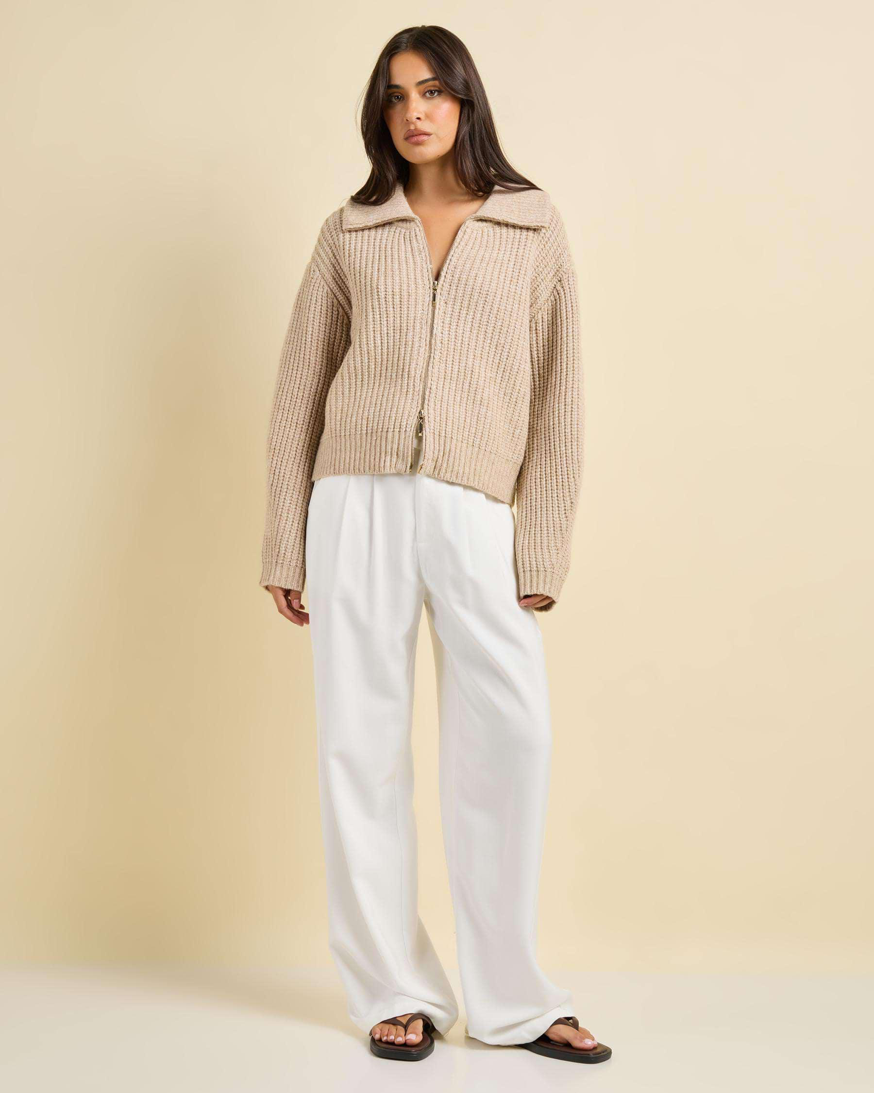 Zeus Double Zip Knit Jumper