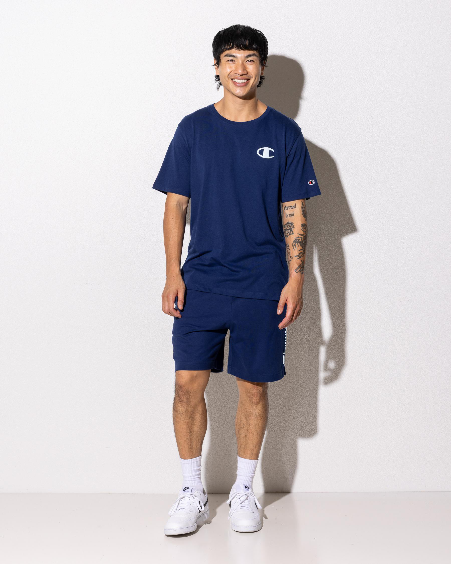 Champion Puff Script Jersey Shorts