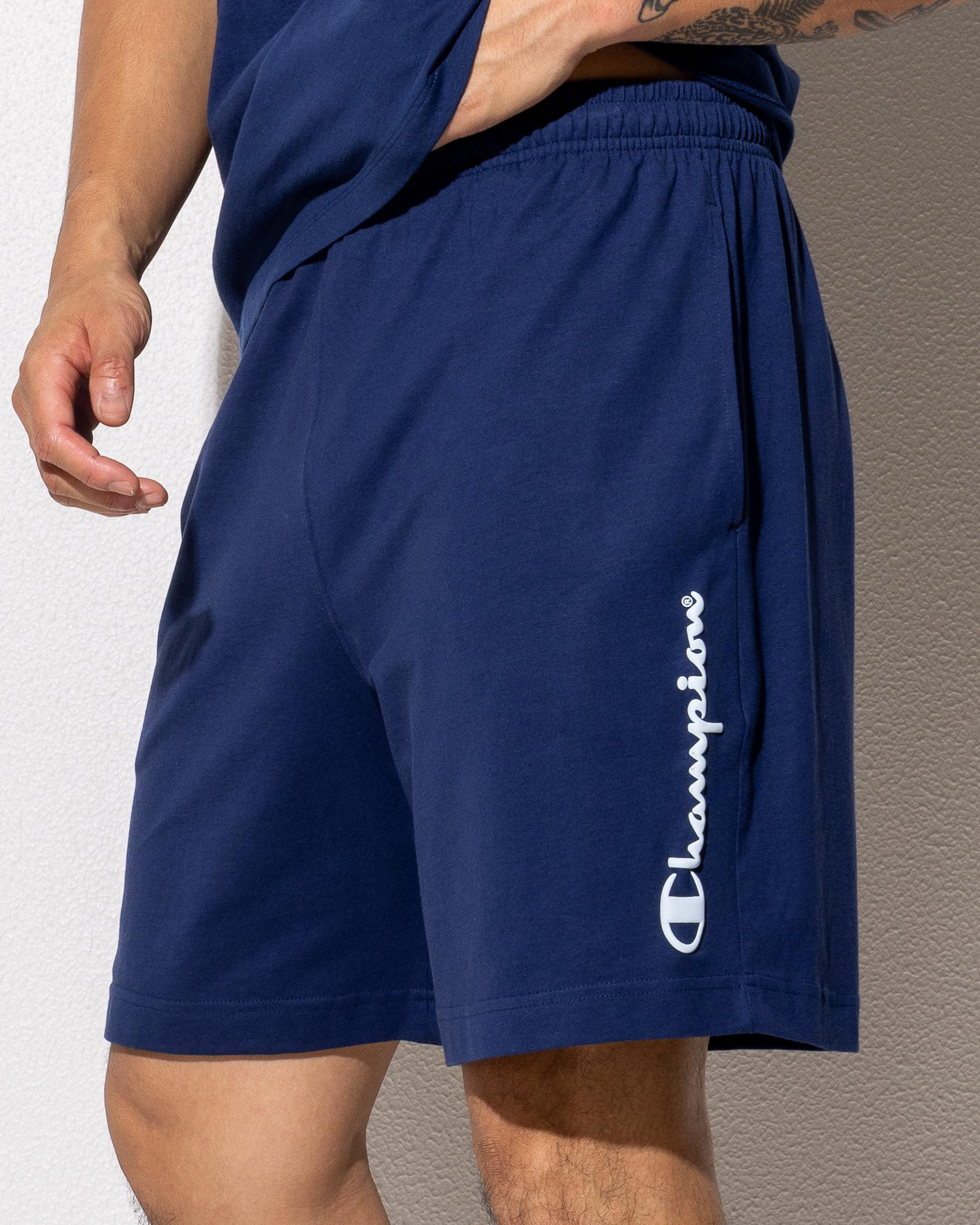 Champion Puff Script Jersey Shorts