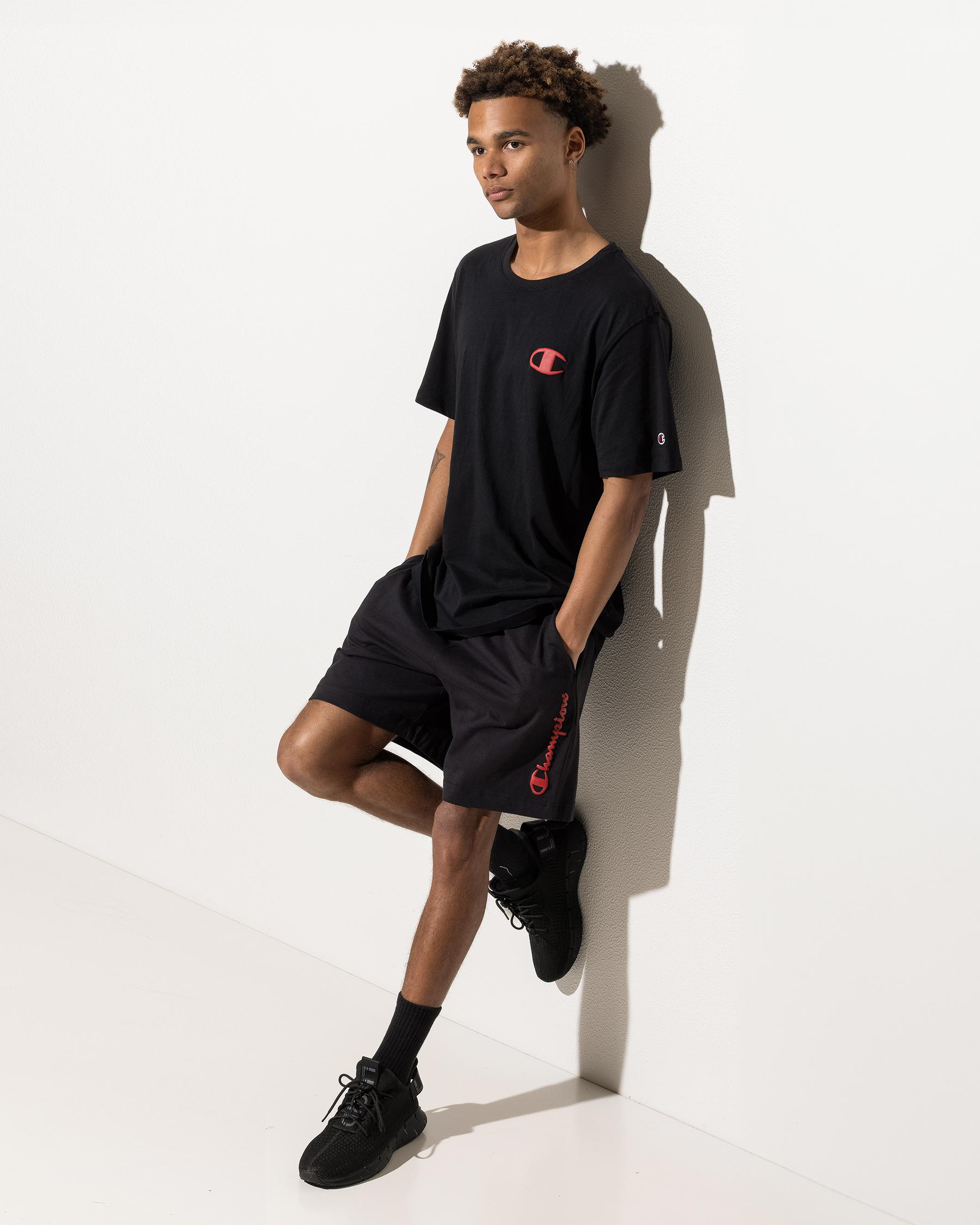 Champion Puff Script Jersey Shorts