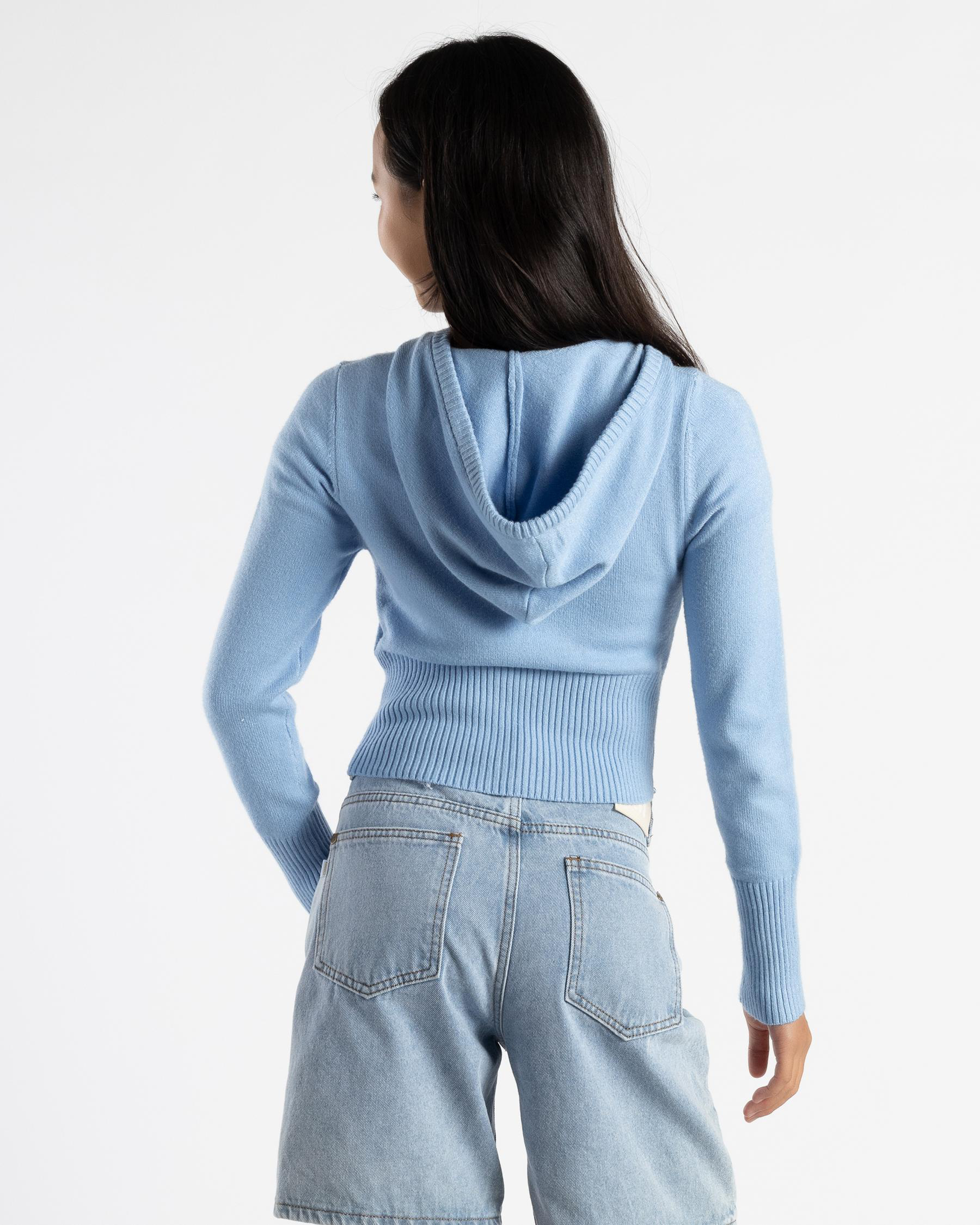 Cora Hooded Zip Knit Jumper