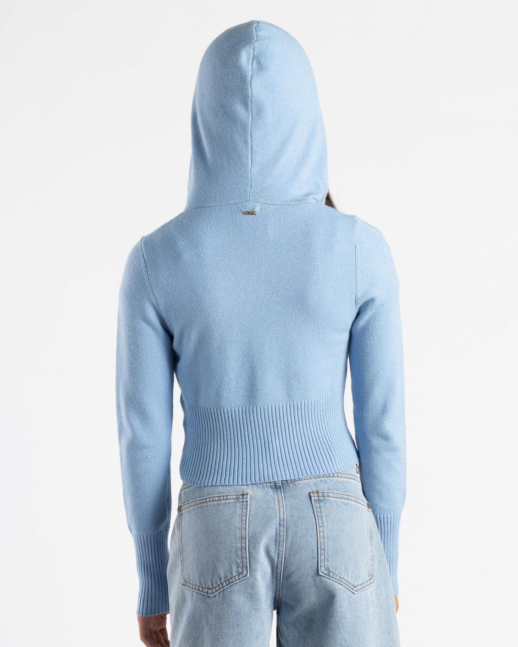 Cora Hooded Zip Knit Jumper