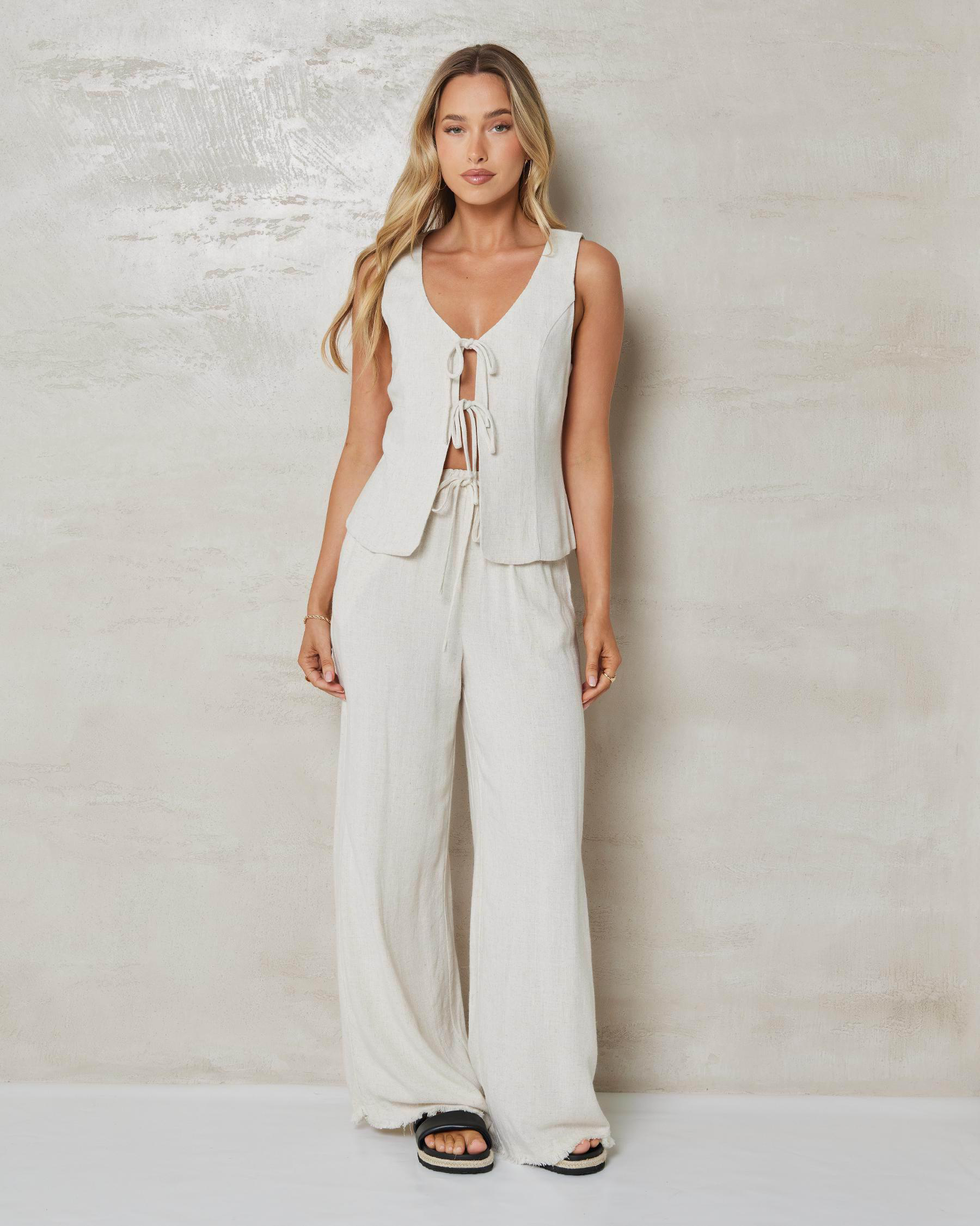 Adi Dallis Tie Front Vest