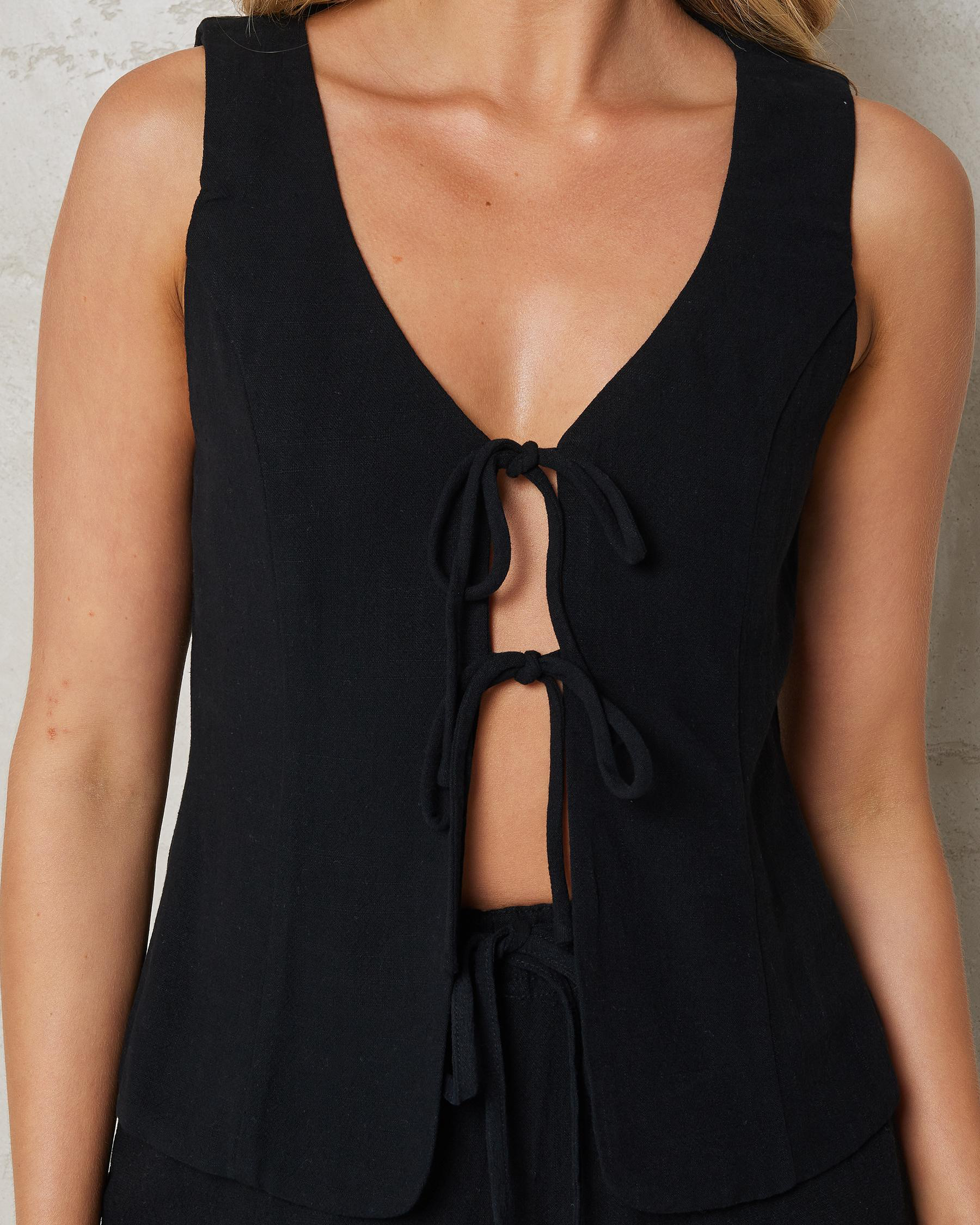 Adi Dallis Tie Front Vest