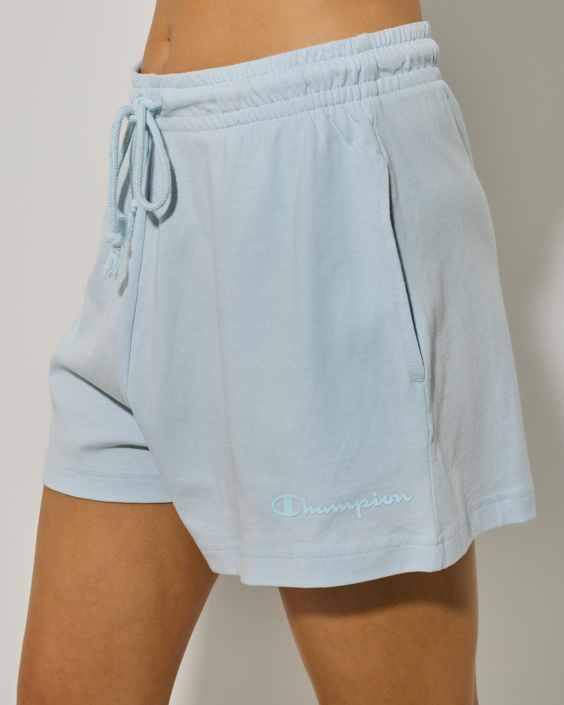 Hi-Waist Tonal Jersey Shorts
