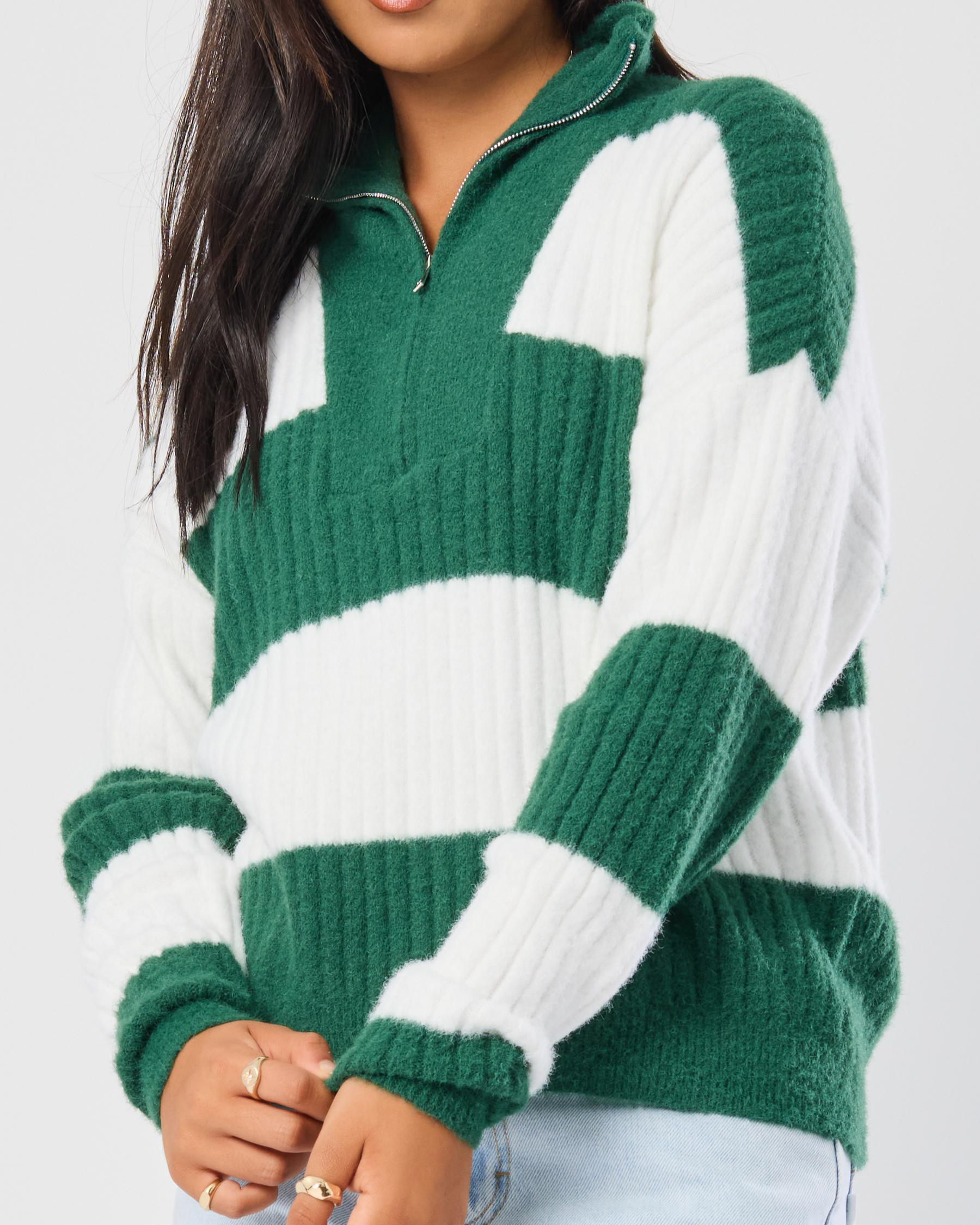 Atlas Half Zip Knit Jumper