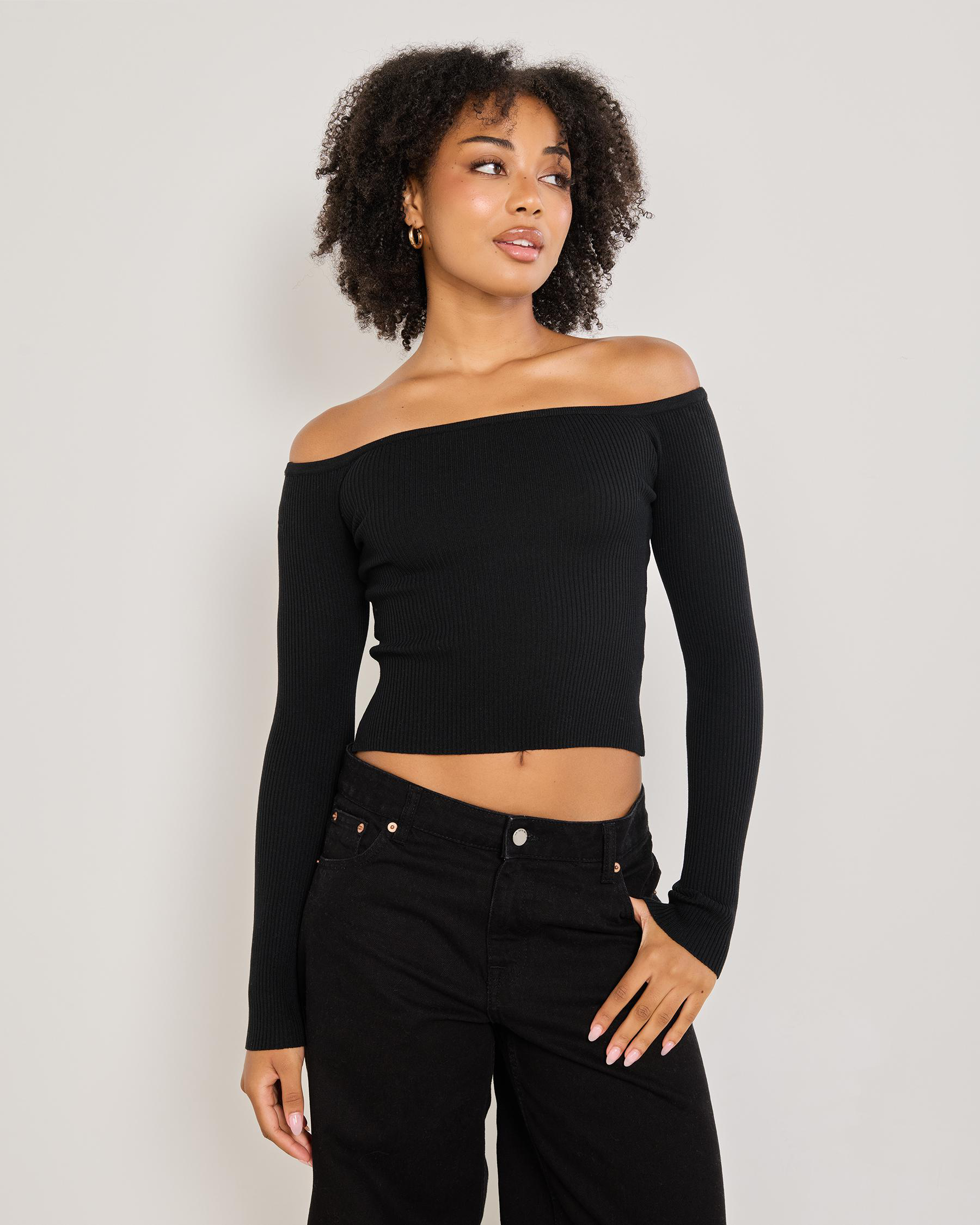 Kylie Off Shoulder Knit Top