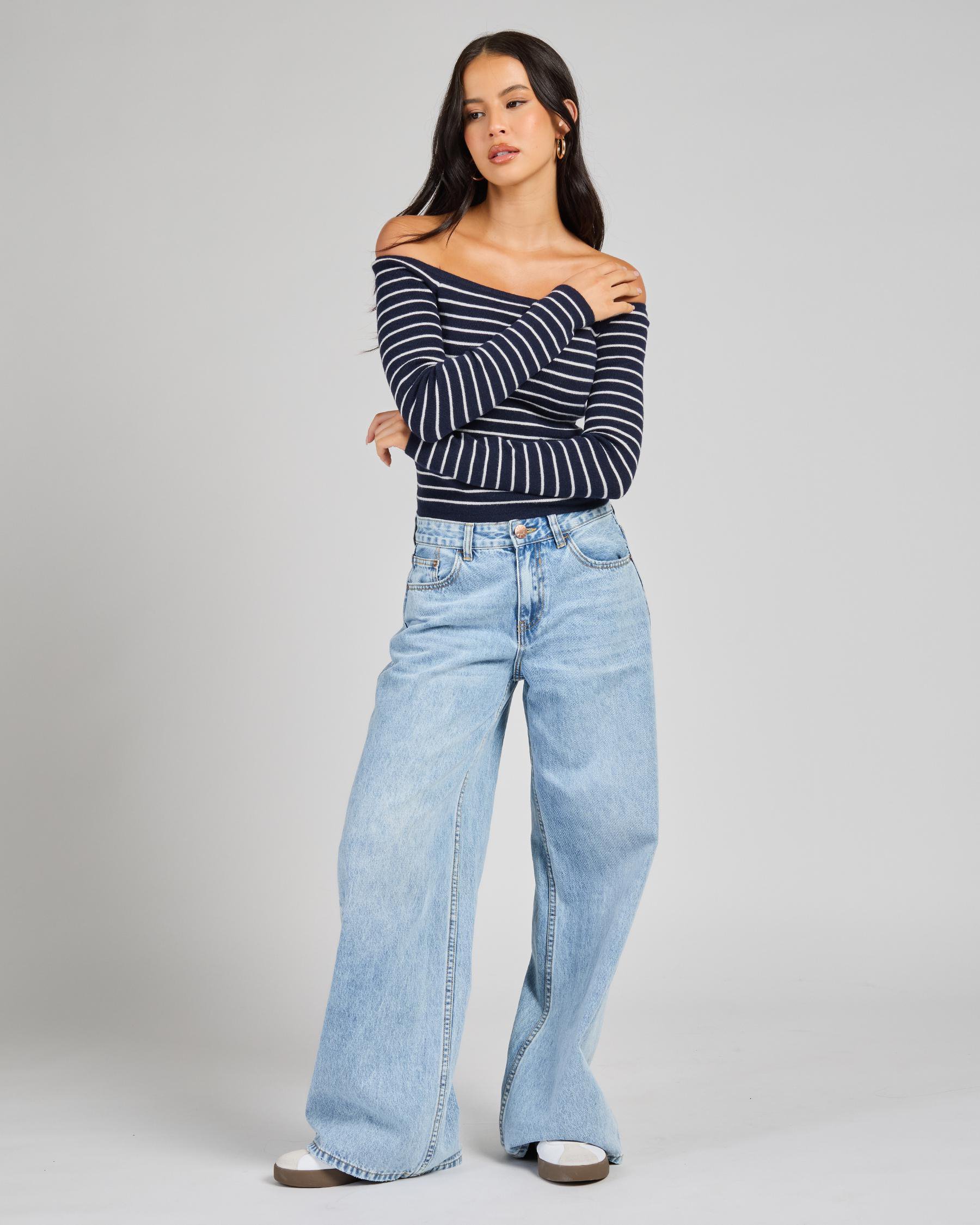 Kimberly Off Shoulder Knit Top