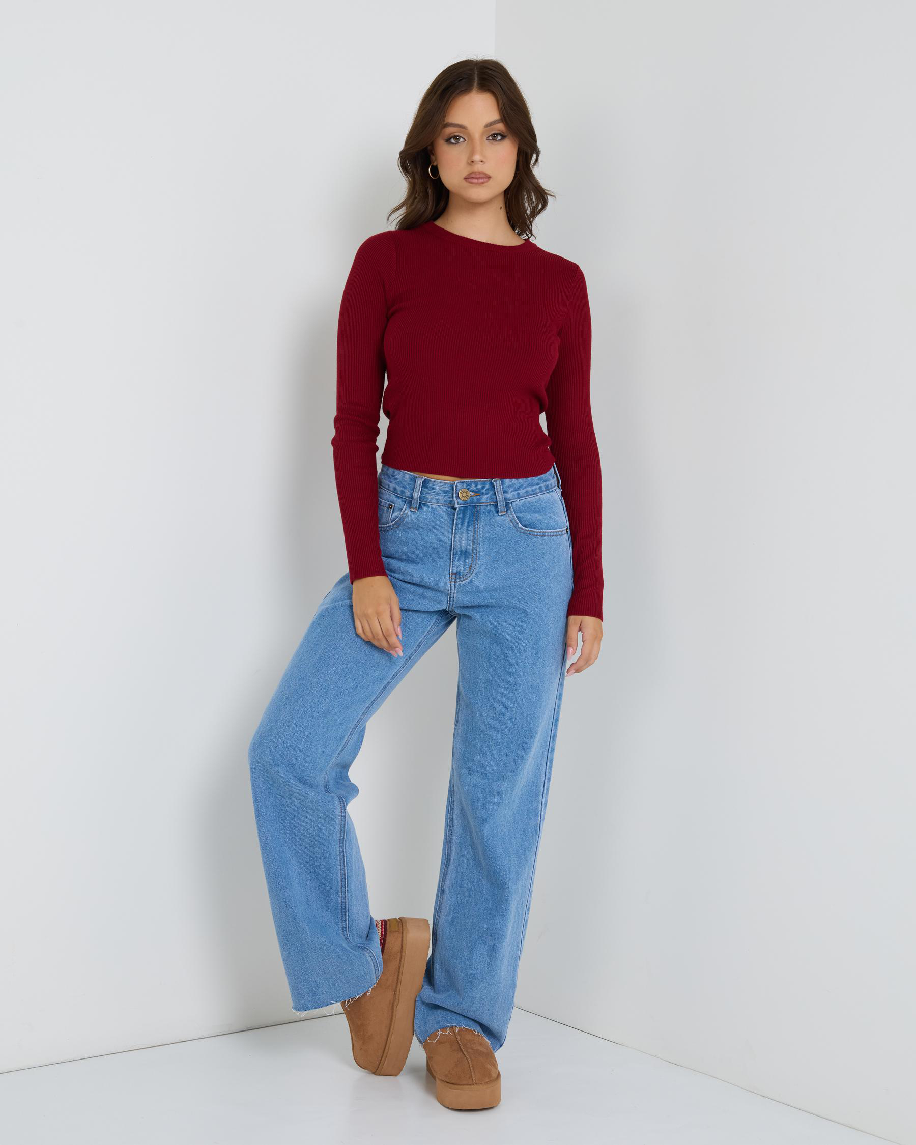 Kourtney Long Sleeve Knit Top