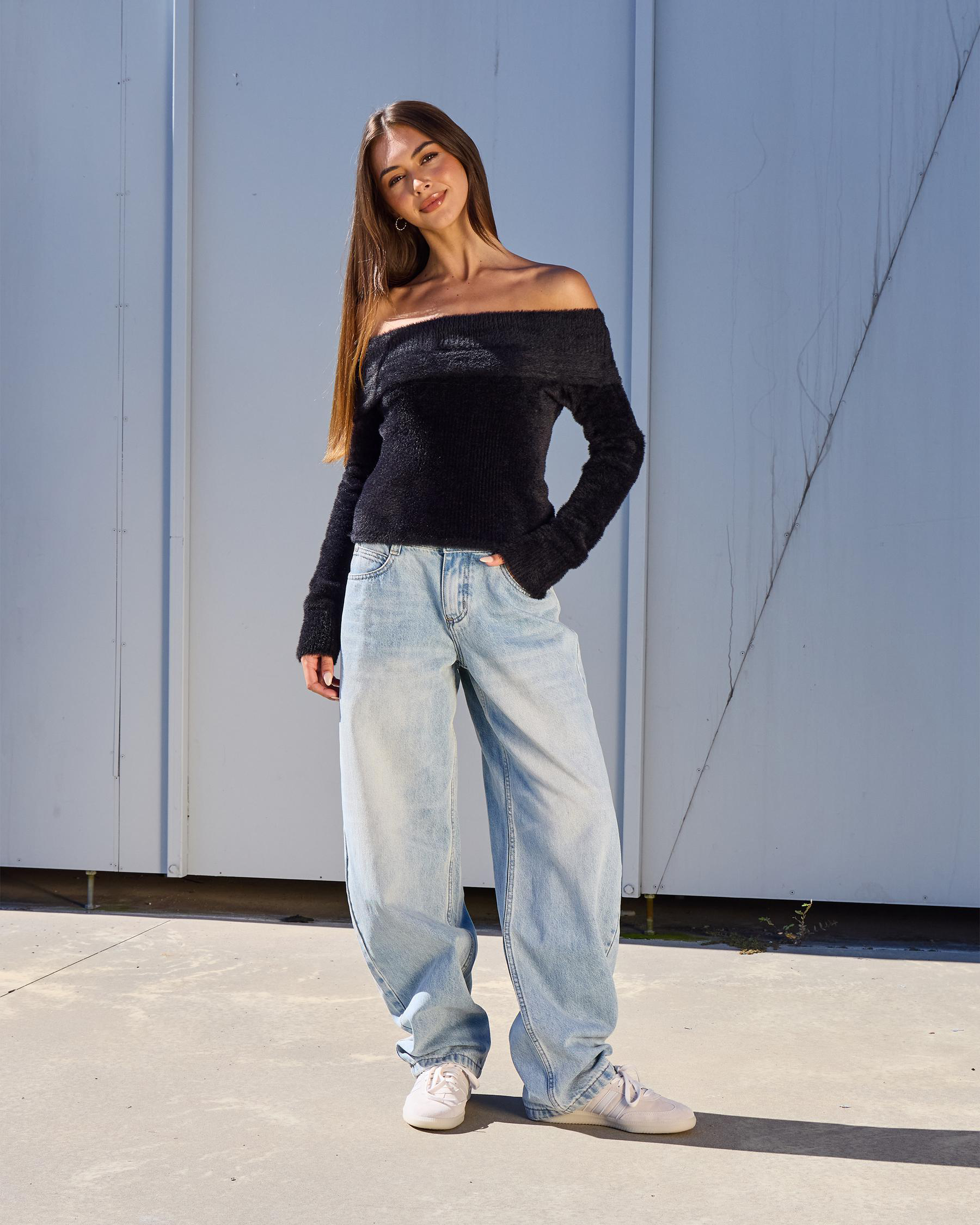 Kris Off Shoulder Knit Top