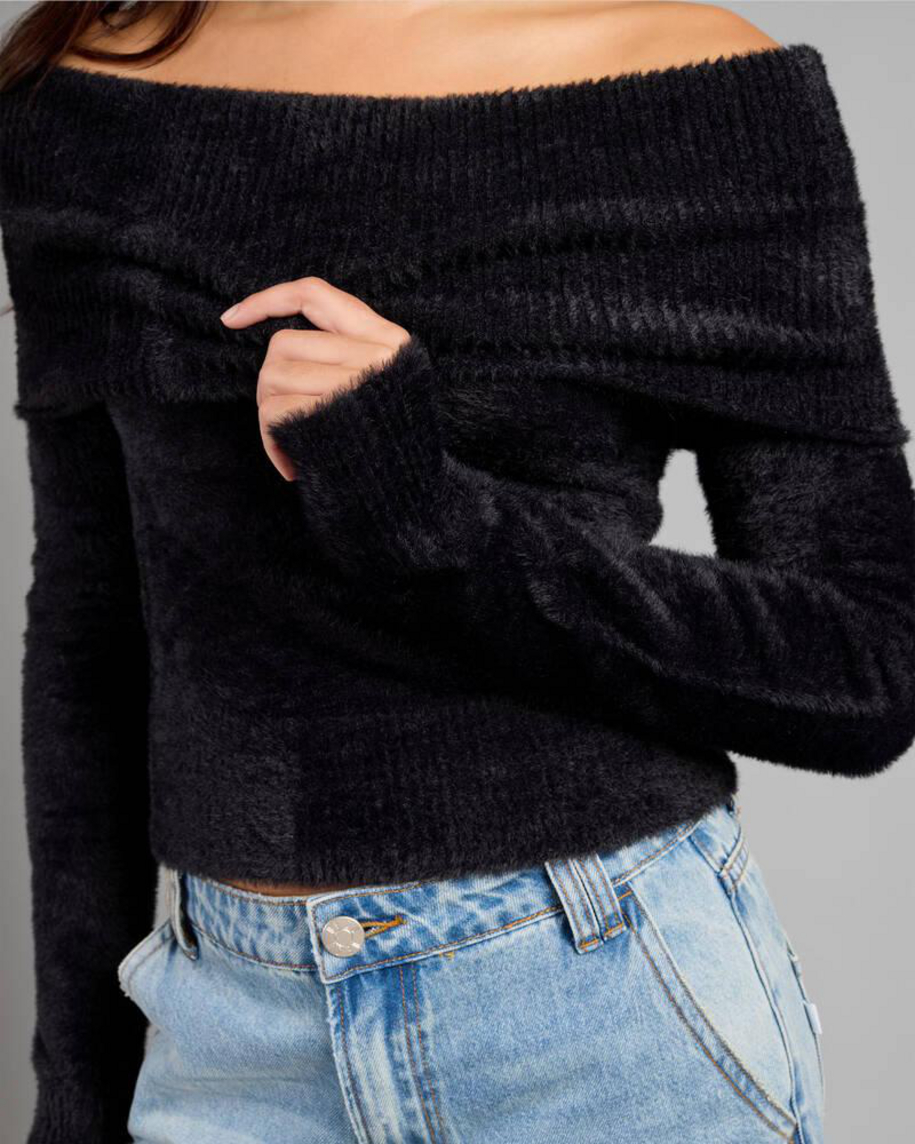 Kris Off Shoulder Knit Top