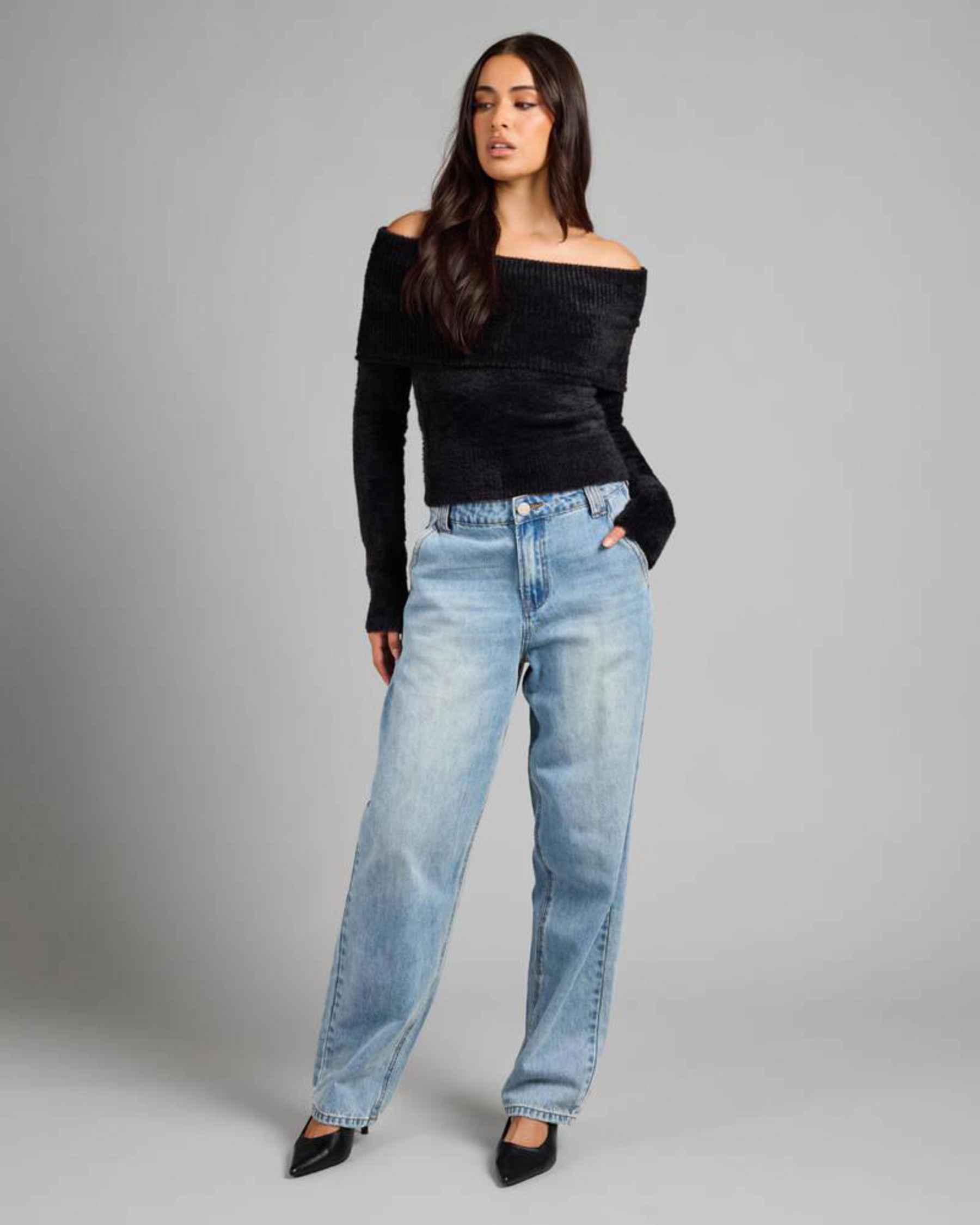 Kris Off Shoulder Knit Top